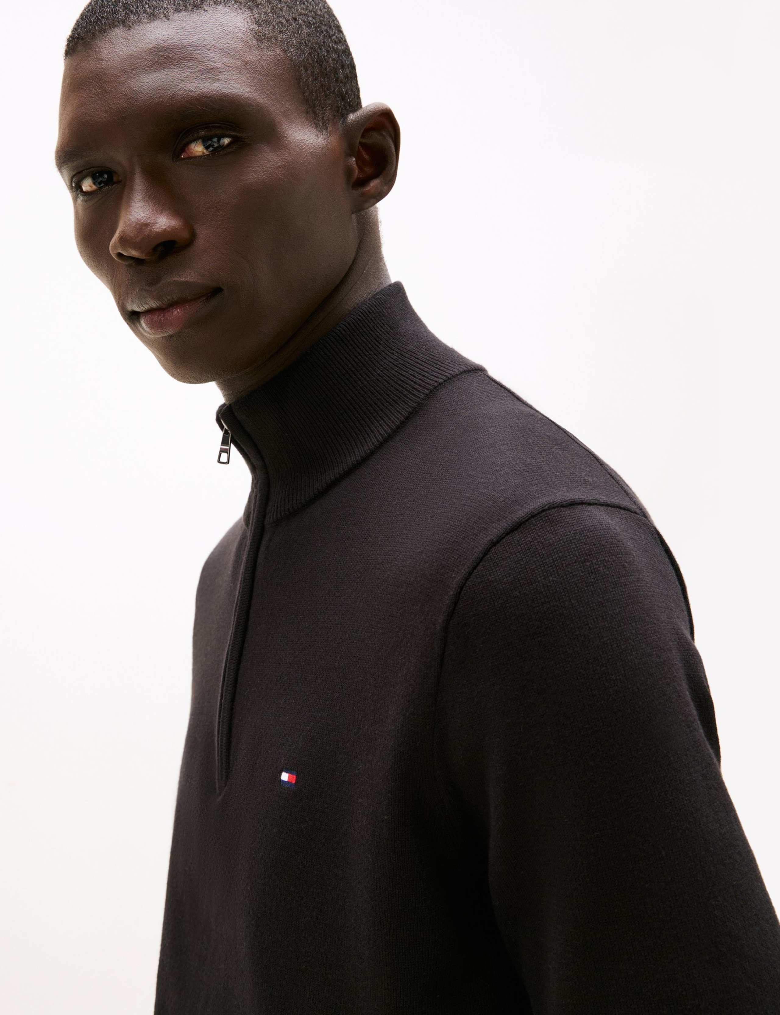 Pure Cotton Half Zip Jumper 5 of 7