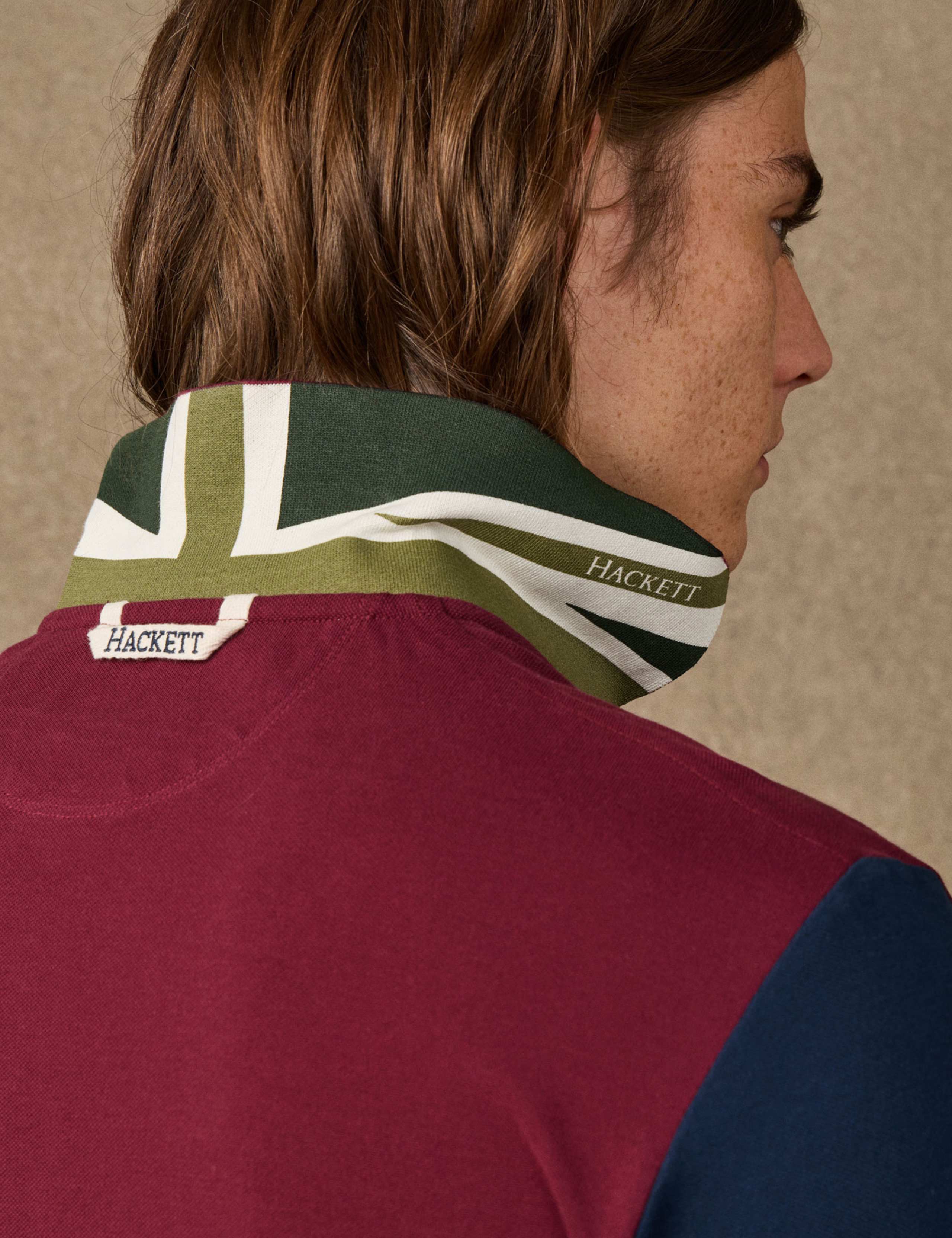 Pure Cotton Colour Block Polo Shirt 4 of 6