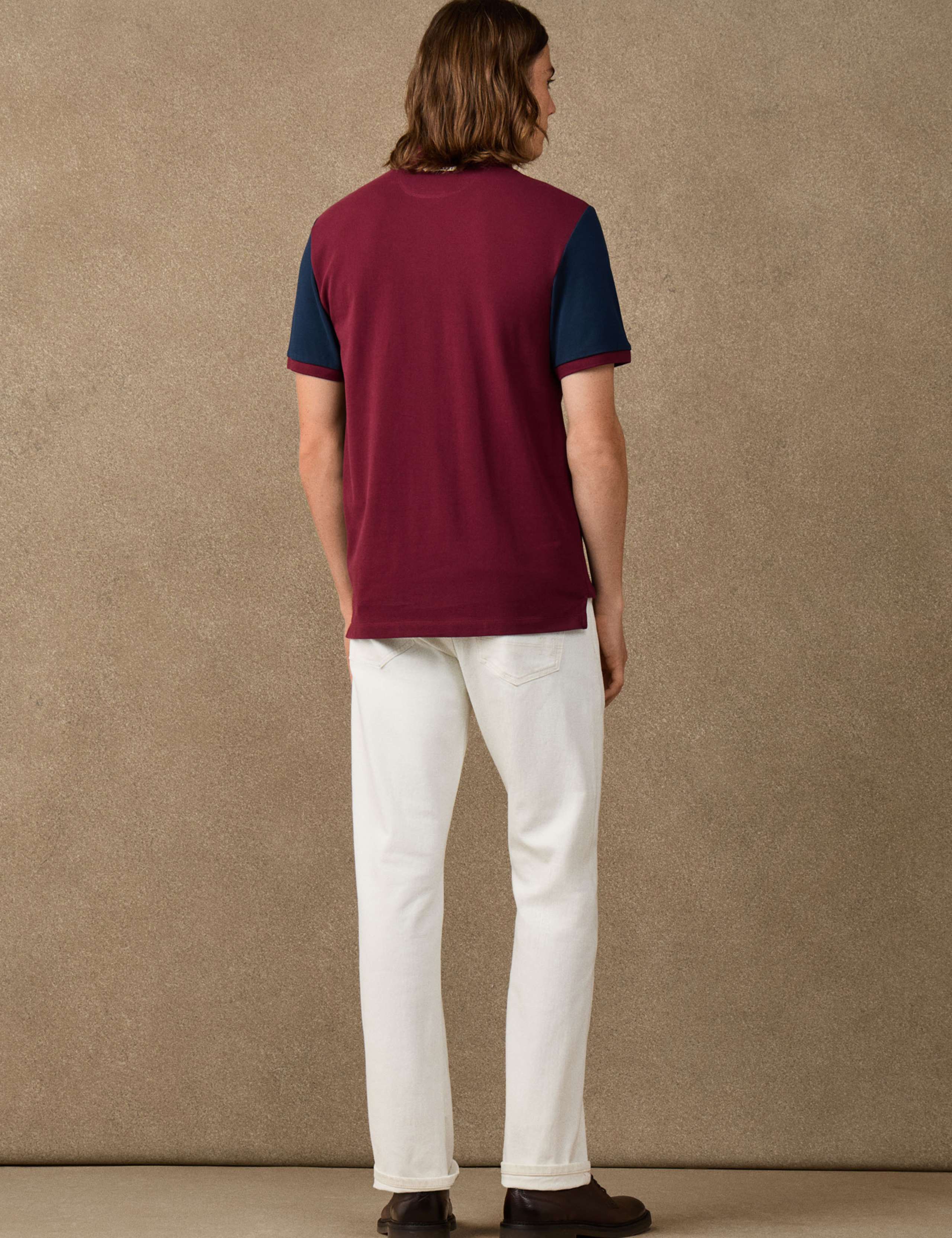 Pure Cotton Colour Block Polo Shirt 6 of 6
