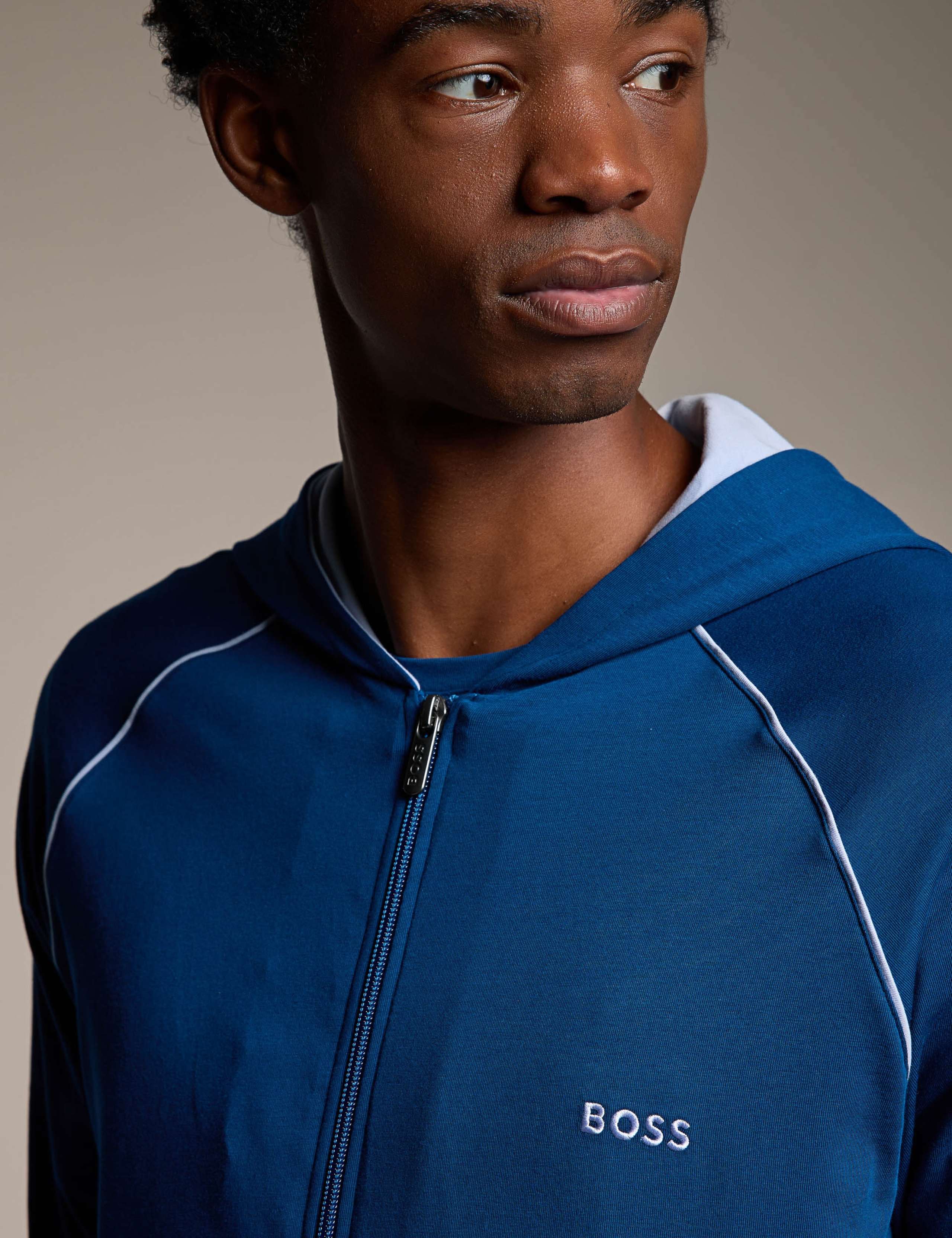 Cotton Rich Zip Up Hooded Jacket 6 of 6