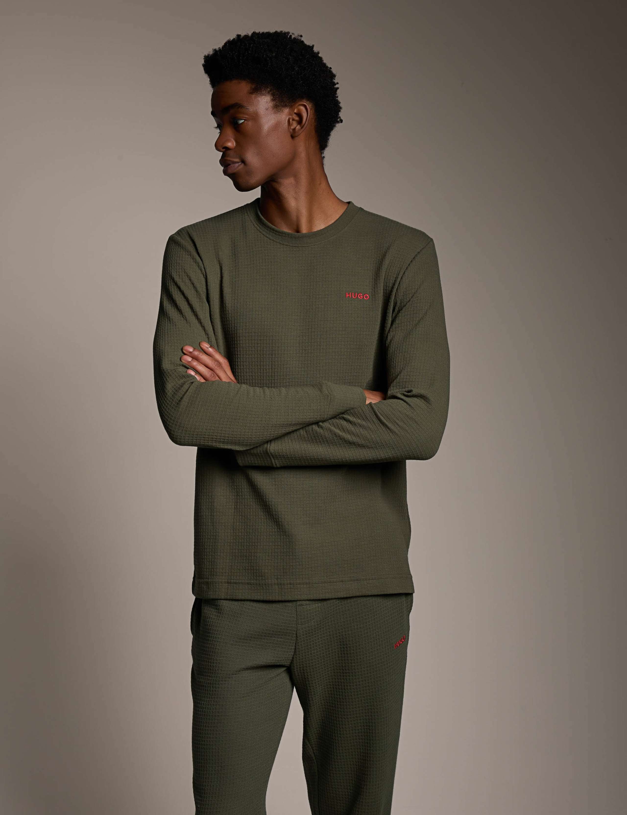 Regular Fit Textured Cotton Rich Sweatshirt 2 of 5