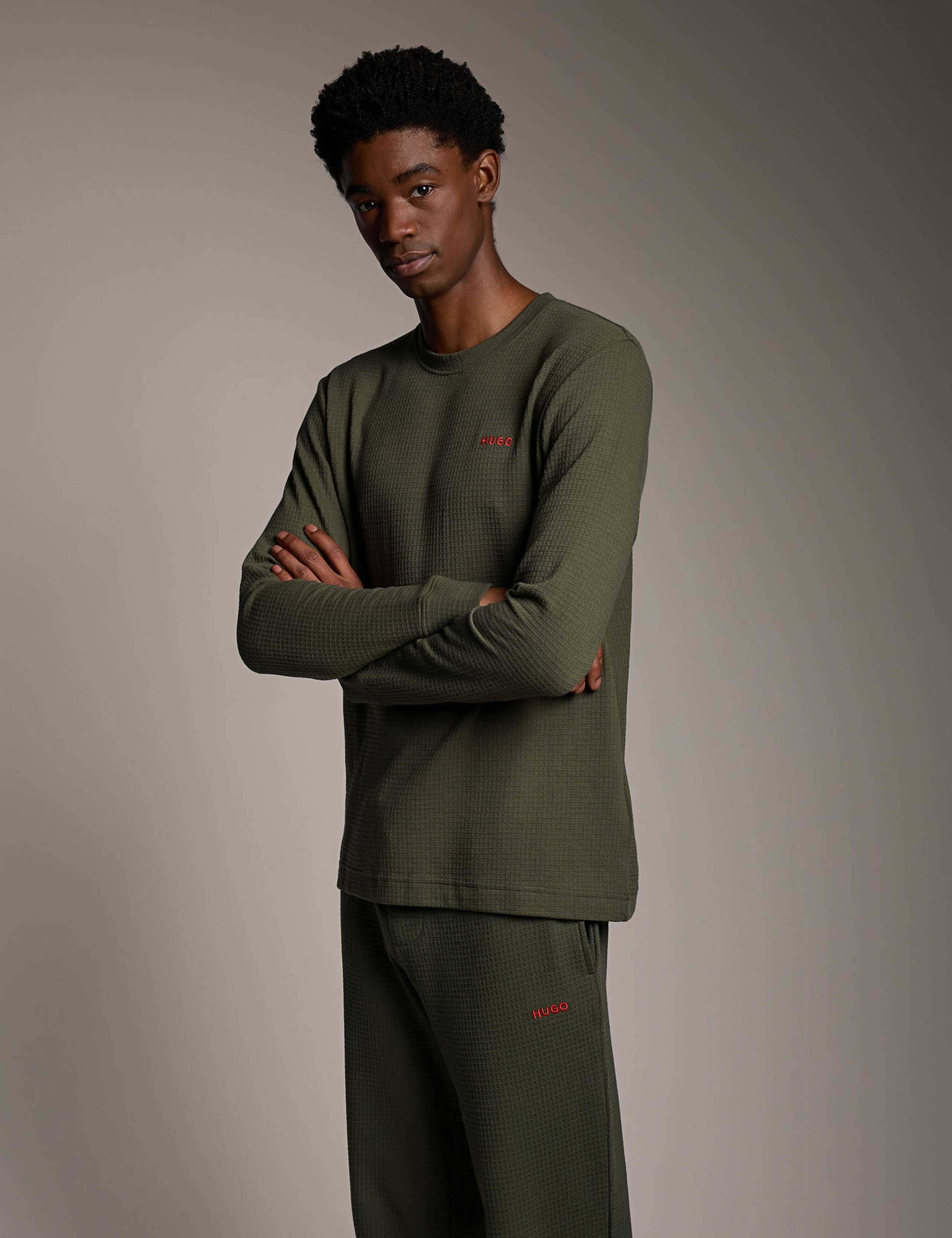 Regular Fit Textured Cotton Rich Sweatshirt 4 of 5