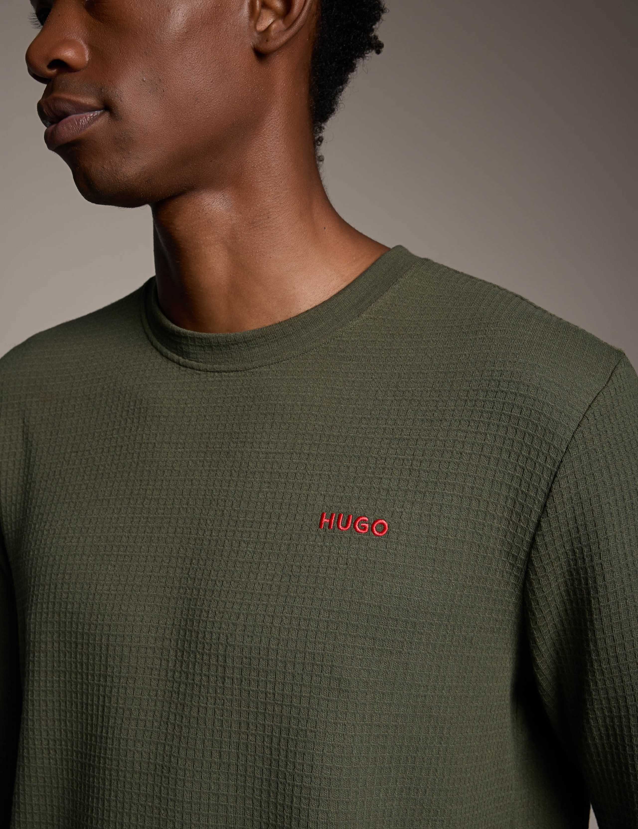 Regular Fit Textured Cotton Rich Sweatshirt 5 of 5