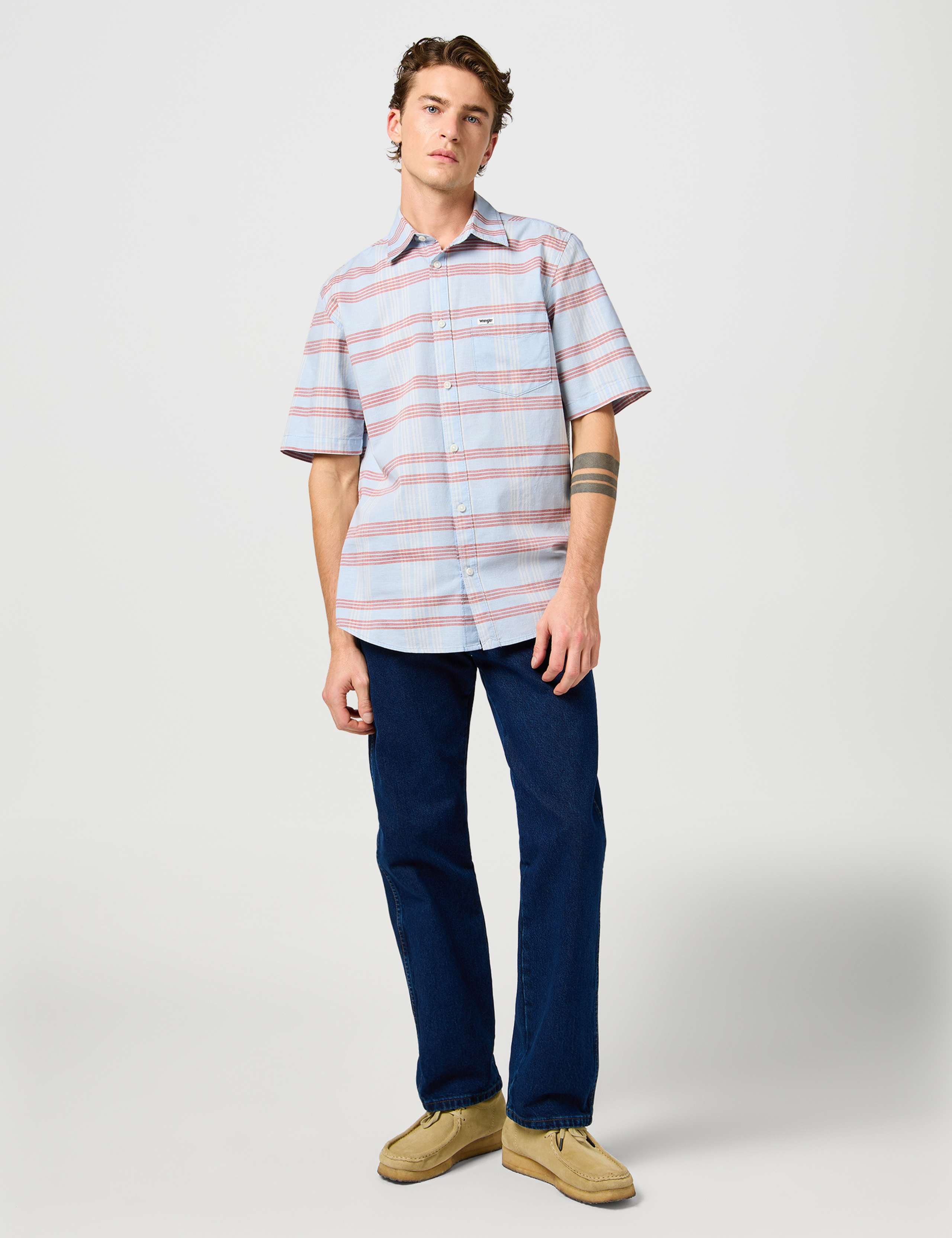 Pure Cotton Check Short Sleeve Shirt 1 of 5