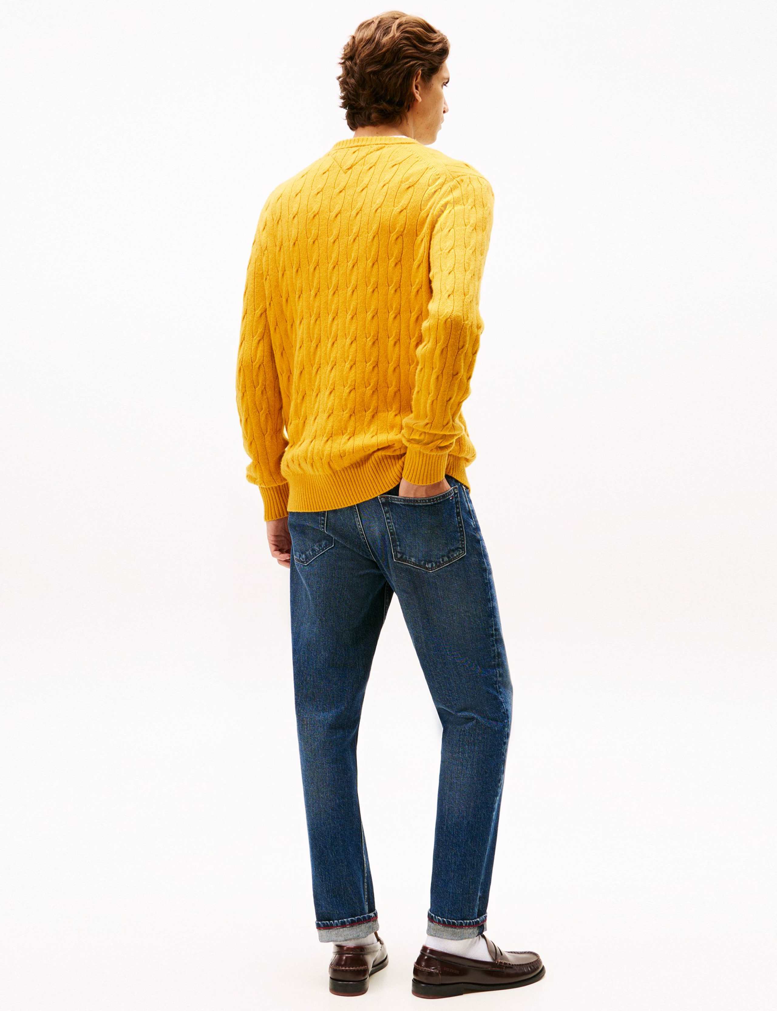 Wool Rich Cable Crew Neck Jumper 3 of 5
