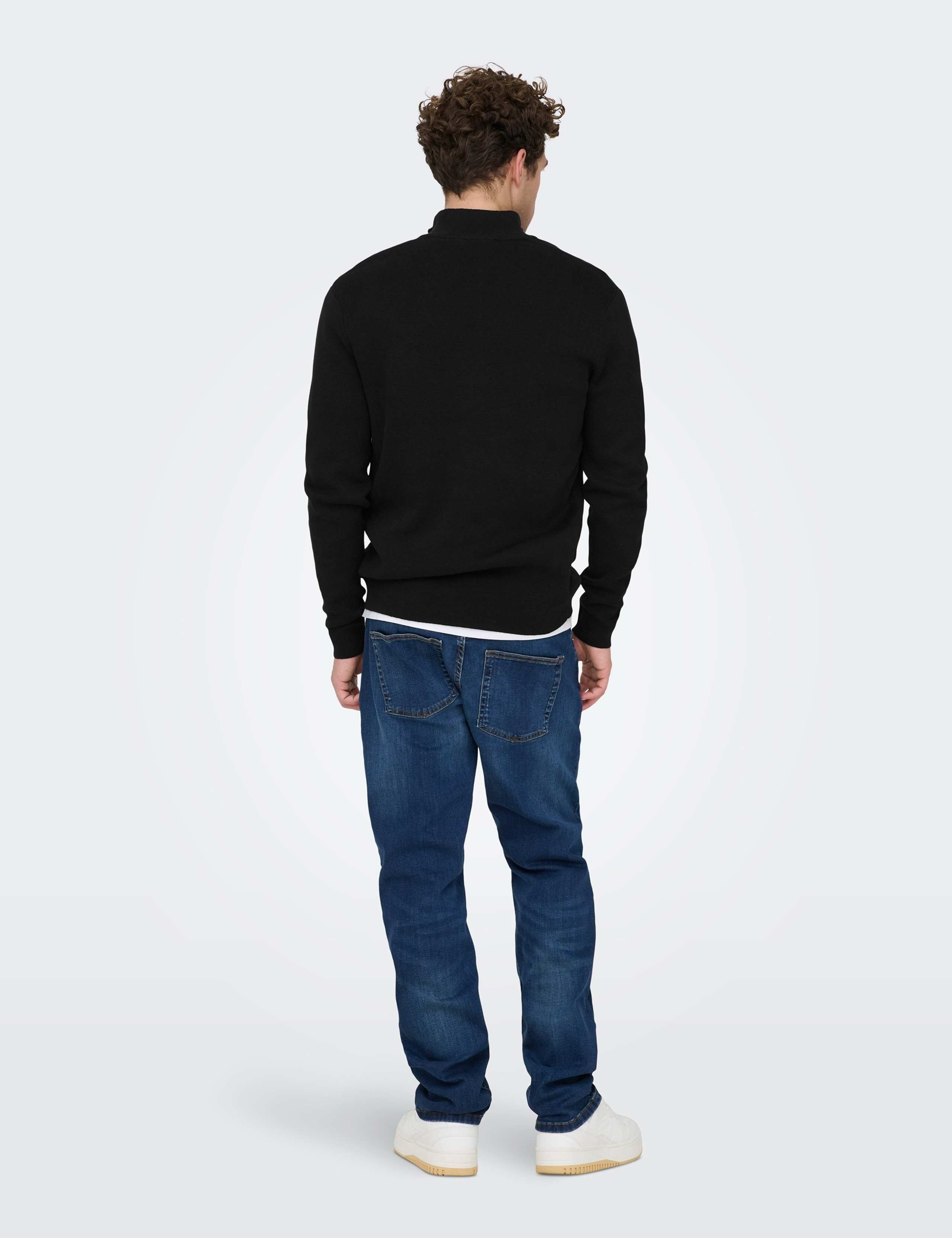 Pure Cotton Half Zip Jumper 3 of 7