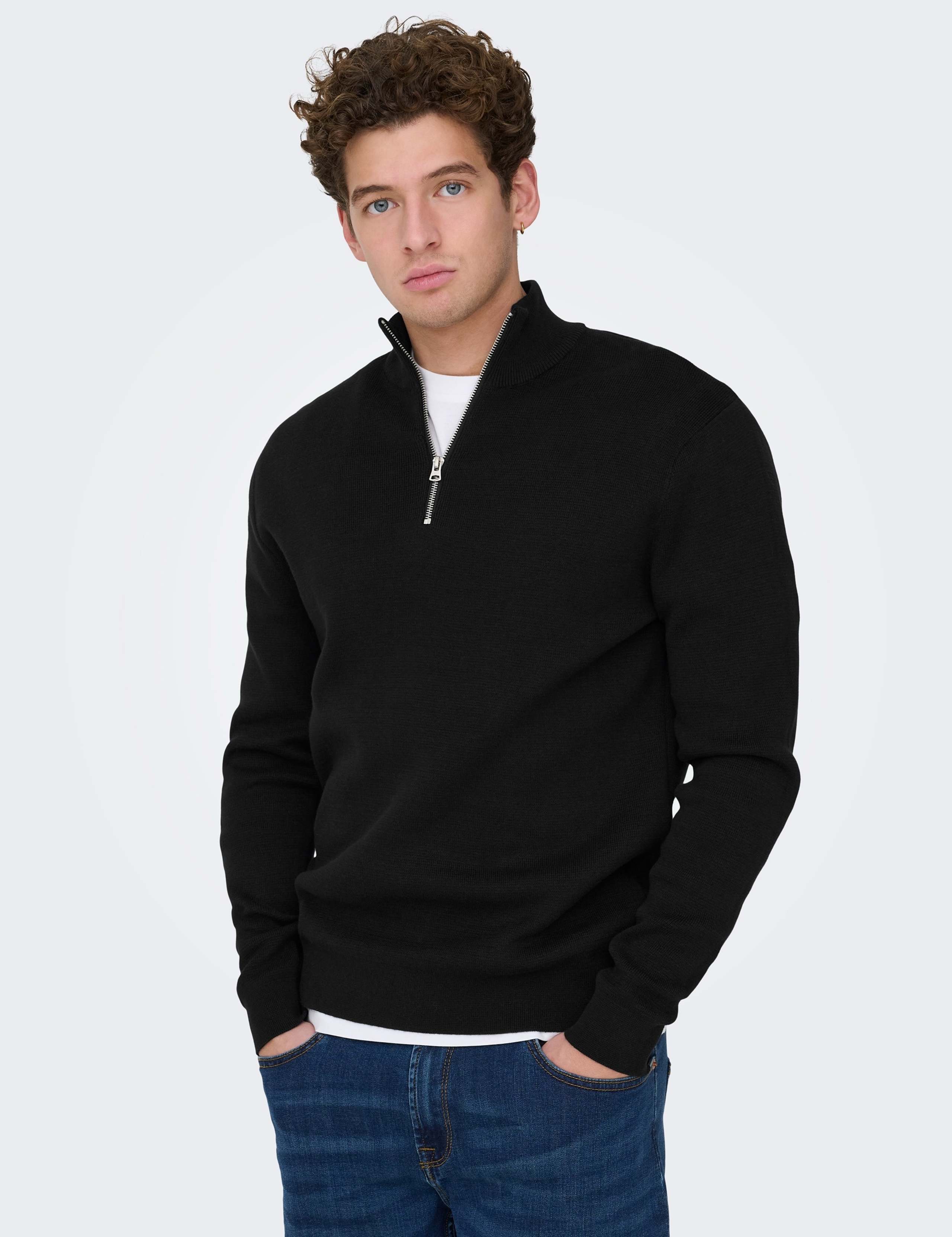 Pure Cotton Half Zip Jumper 4 of 7