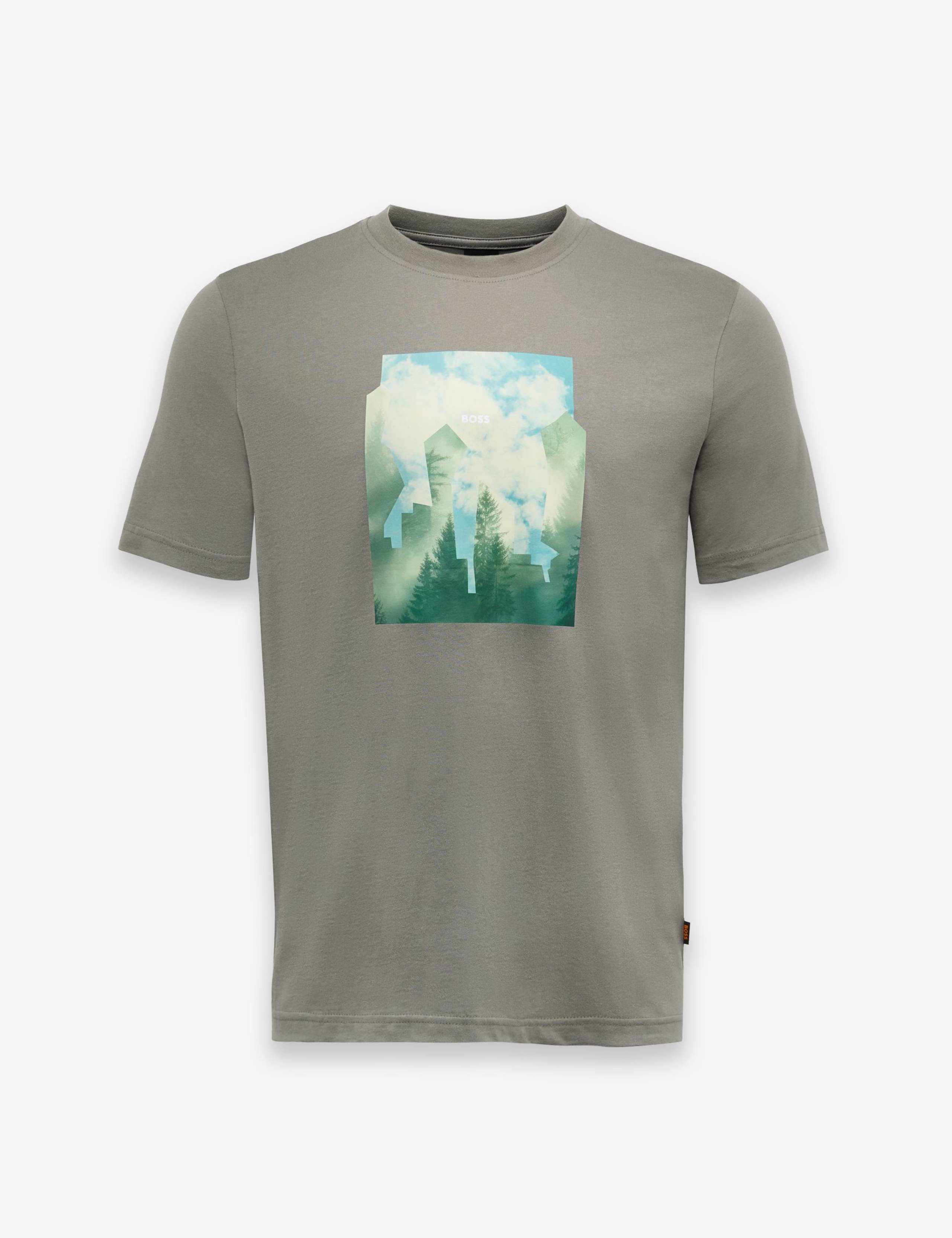 Pure Cotton Crew Neck Graphic T-Shirt 1 of 3