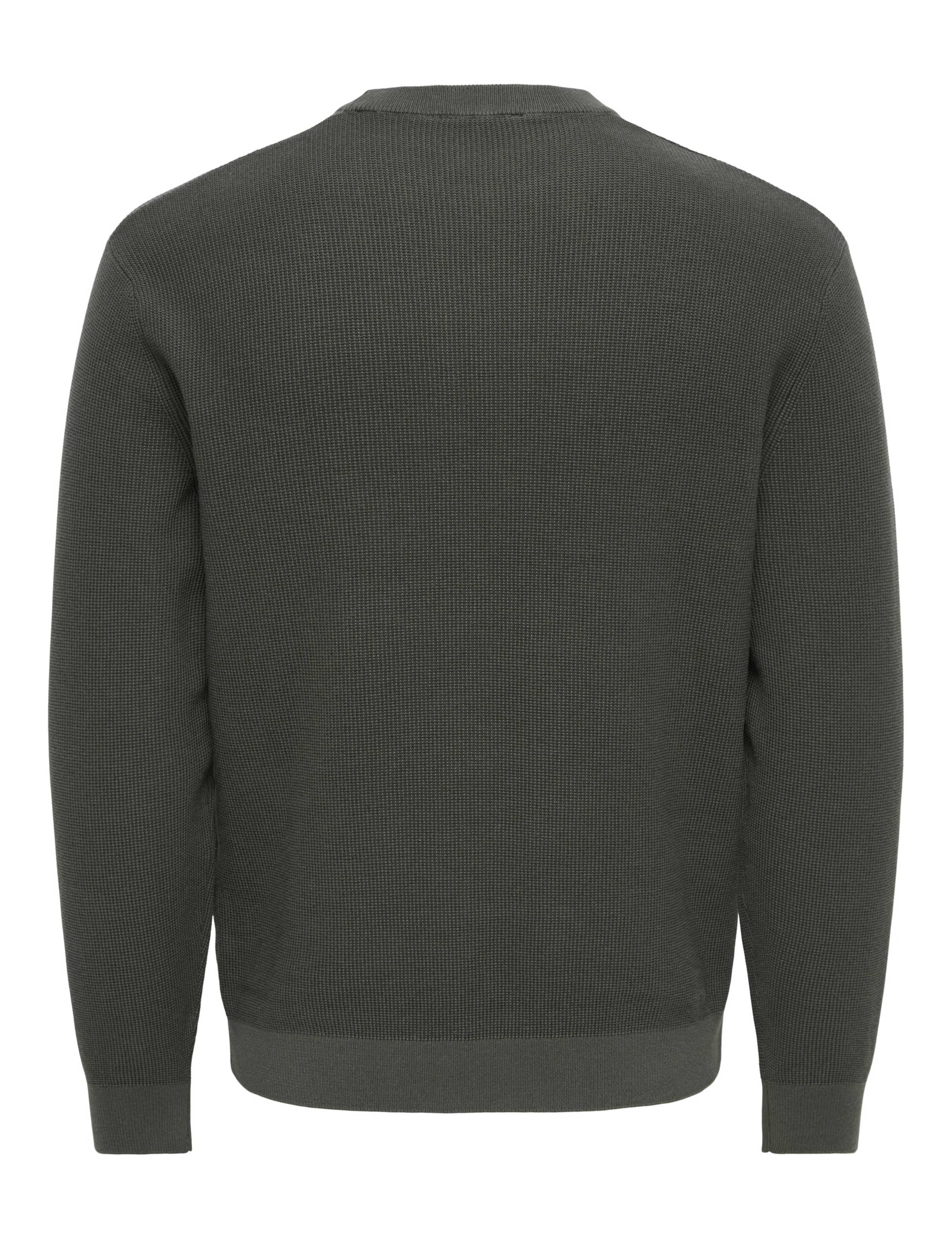 Textured Waffle Knit Crew Neck Jumper 5 of 6