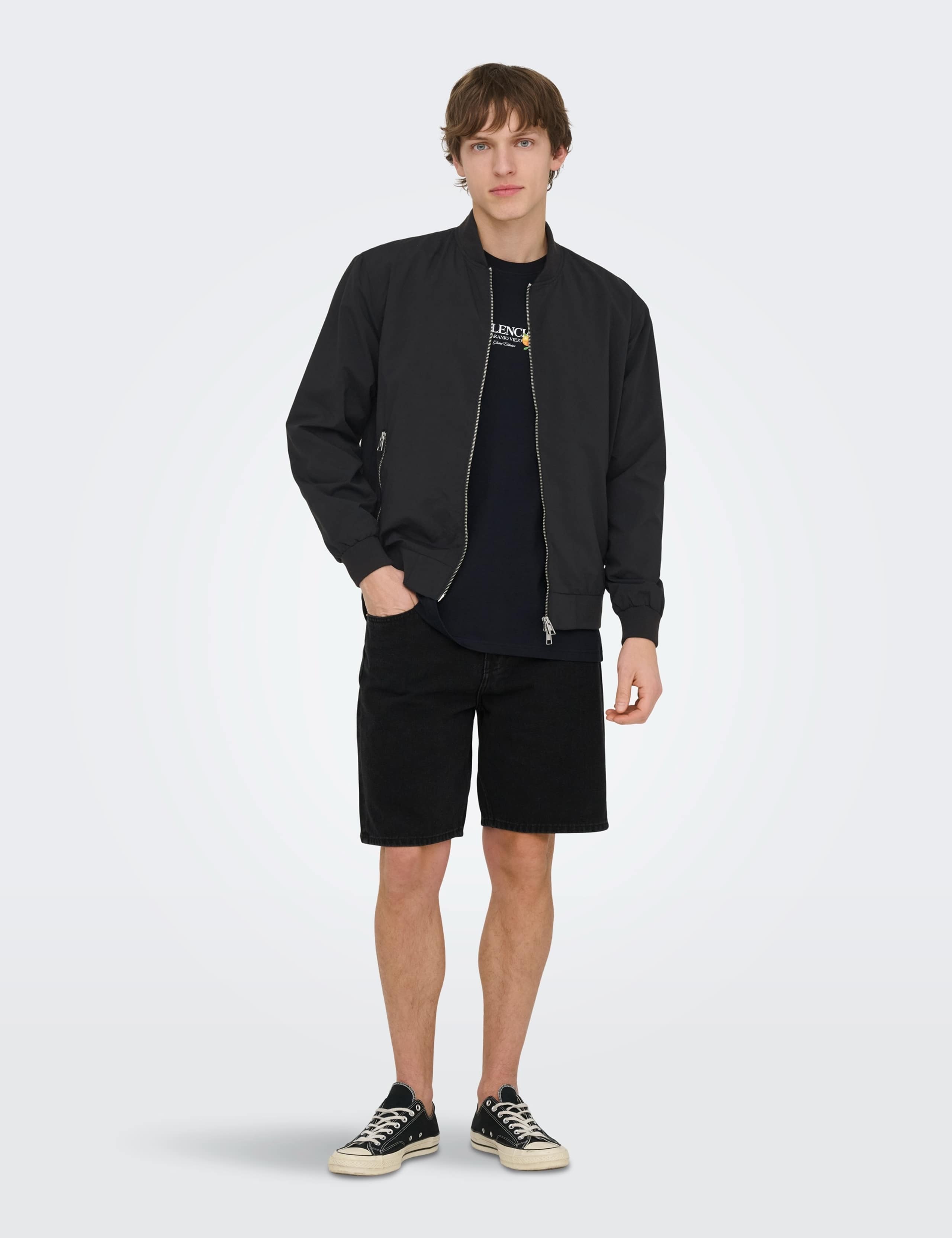 Zip Up Bomber Jacket 2 of 7