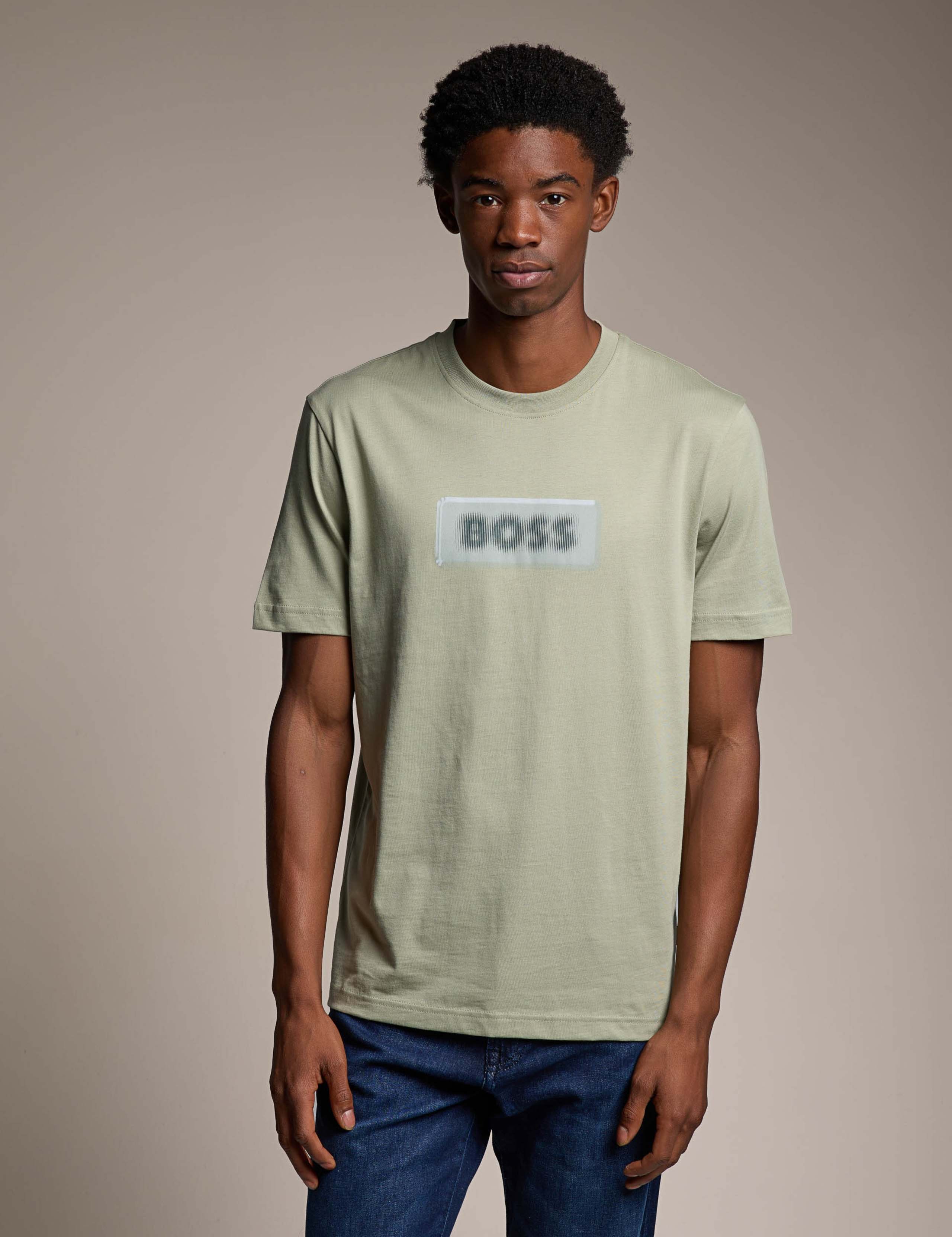 Pure Cotton Printed Crew Neck T-Shirt 1 of 5