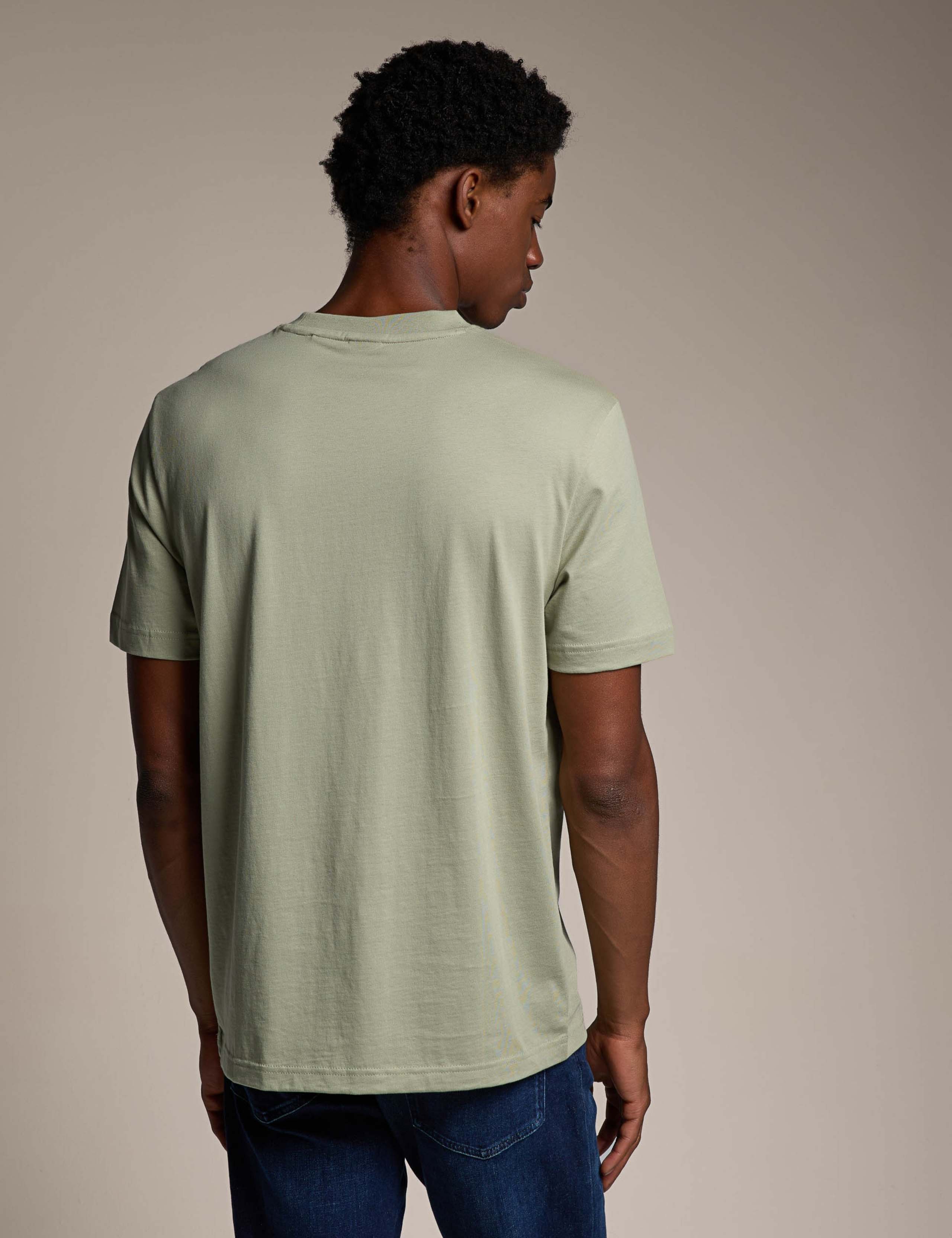 Pure Cotton Printed Crew Neck T-Shirt 5 of 5