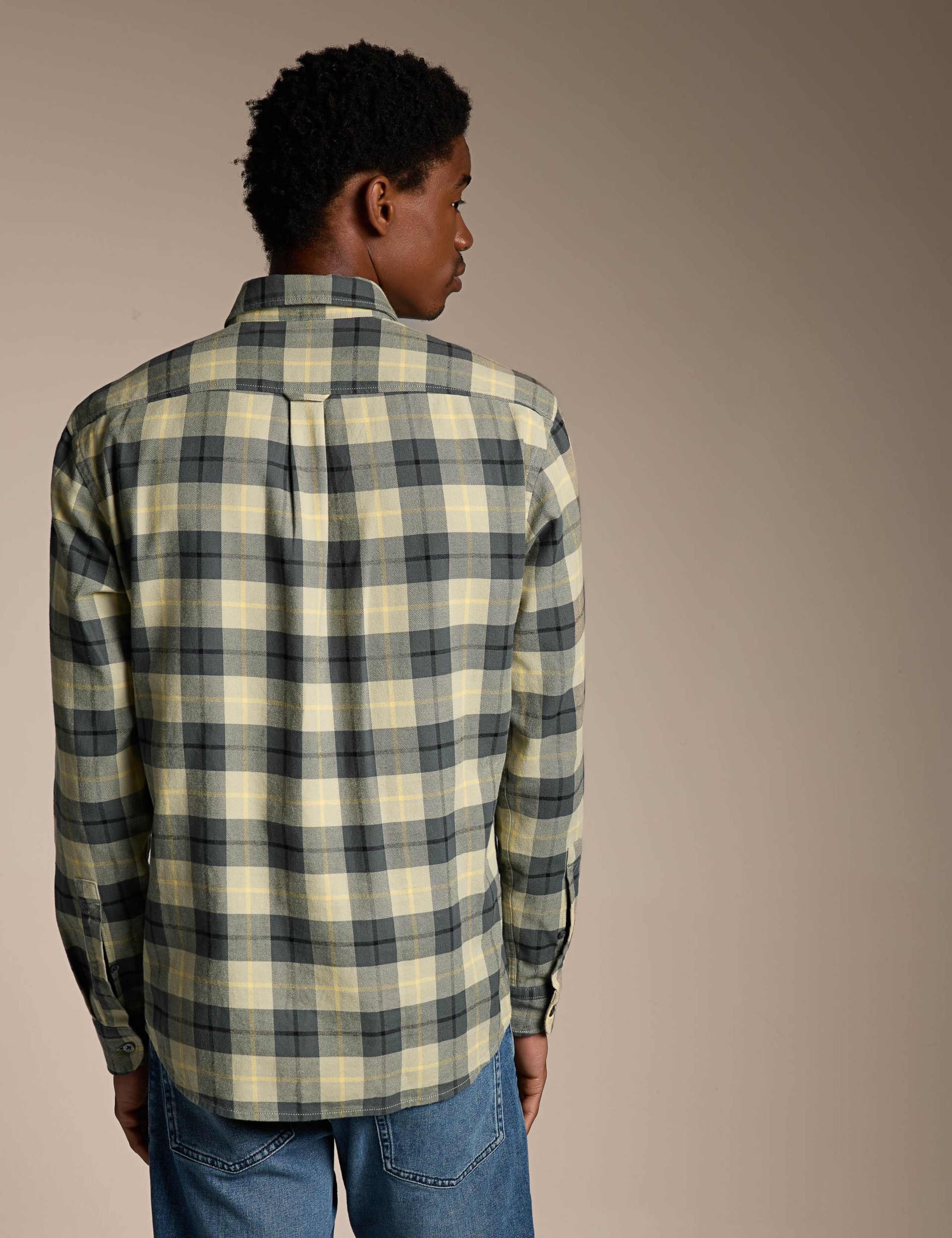 Regular Fit Easy Iron Pure Cotton Checked Shirt 3 of 4
