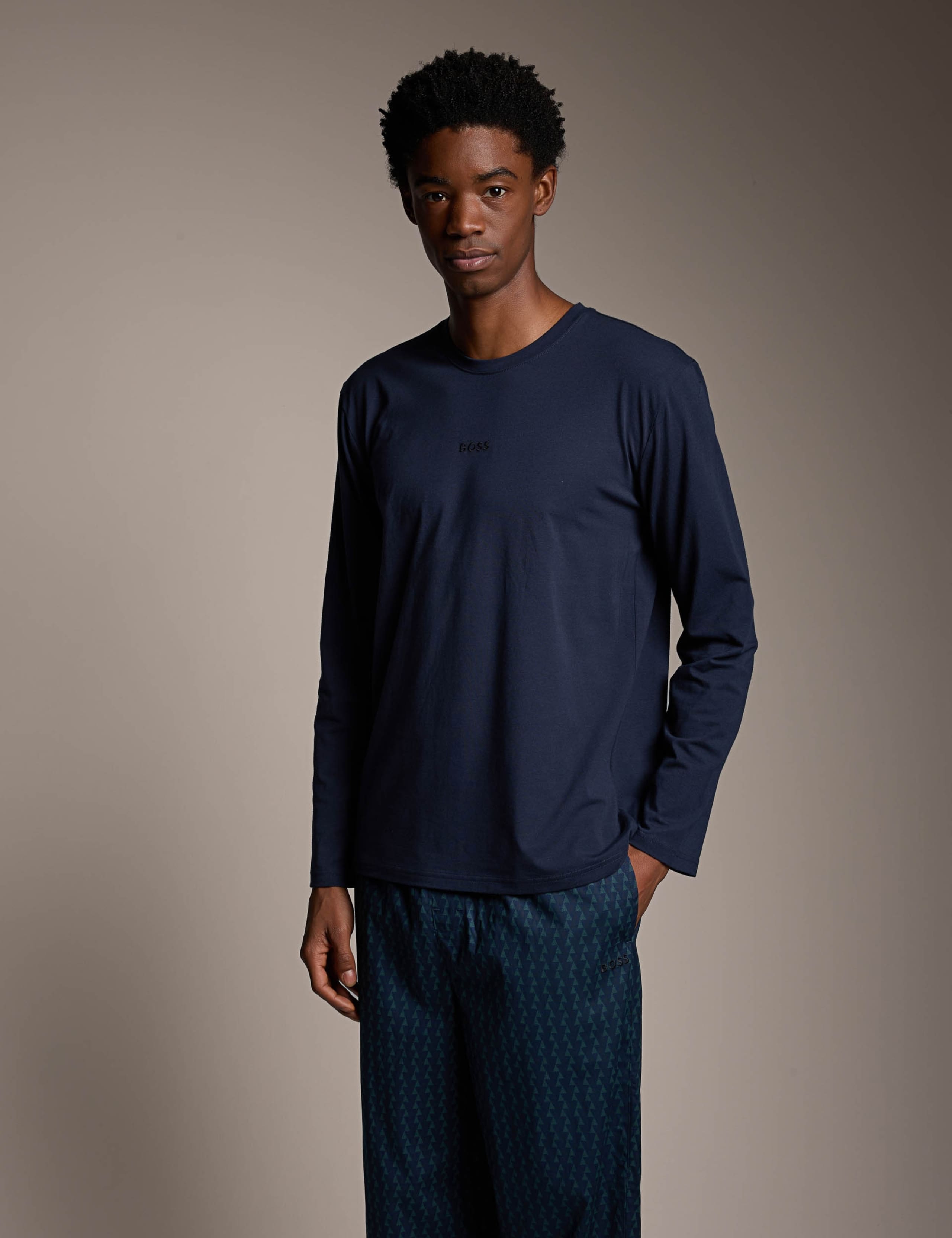 Patterned Crew Neck Pyjama Set 4 of 11