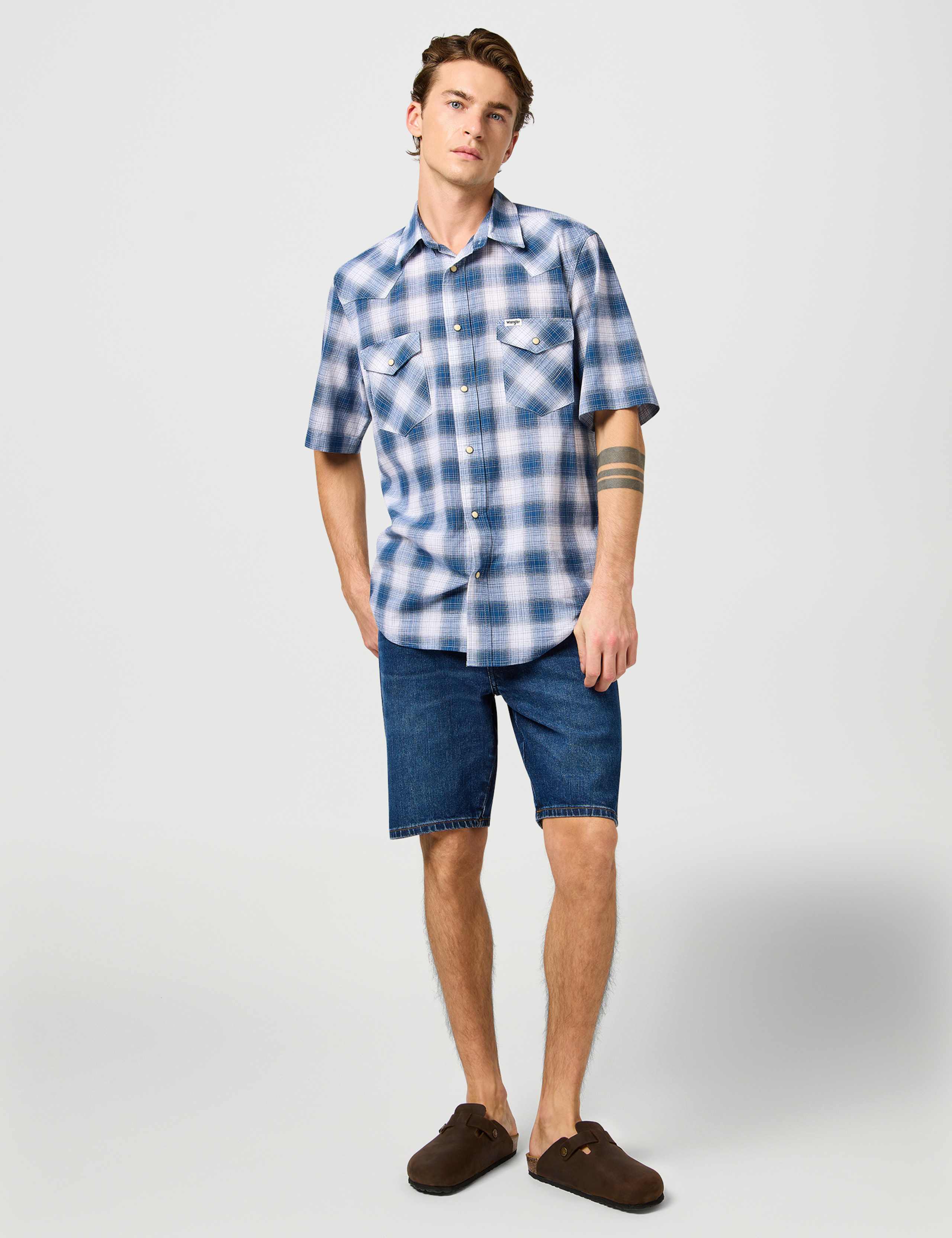 Western Cotton Rich Check Shirt 3 of 9