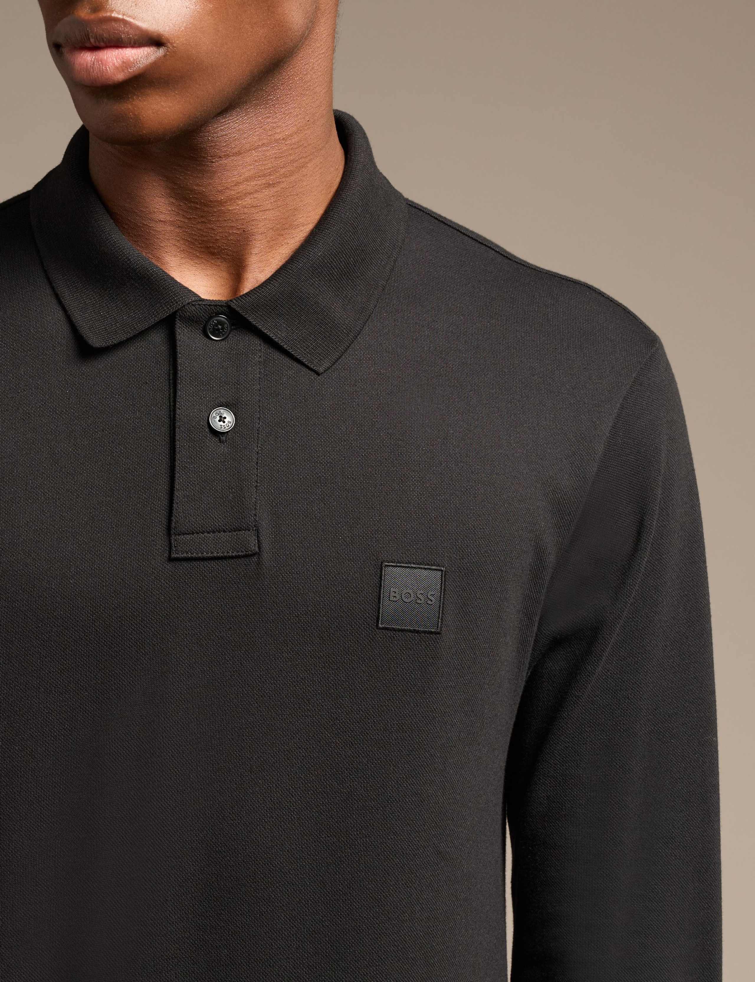 Cotton Rich Long Sleeve Polo Shirt 4 of 7