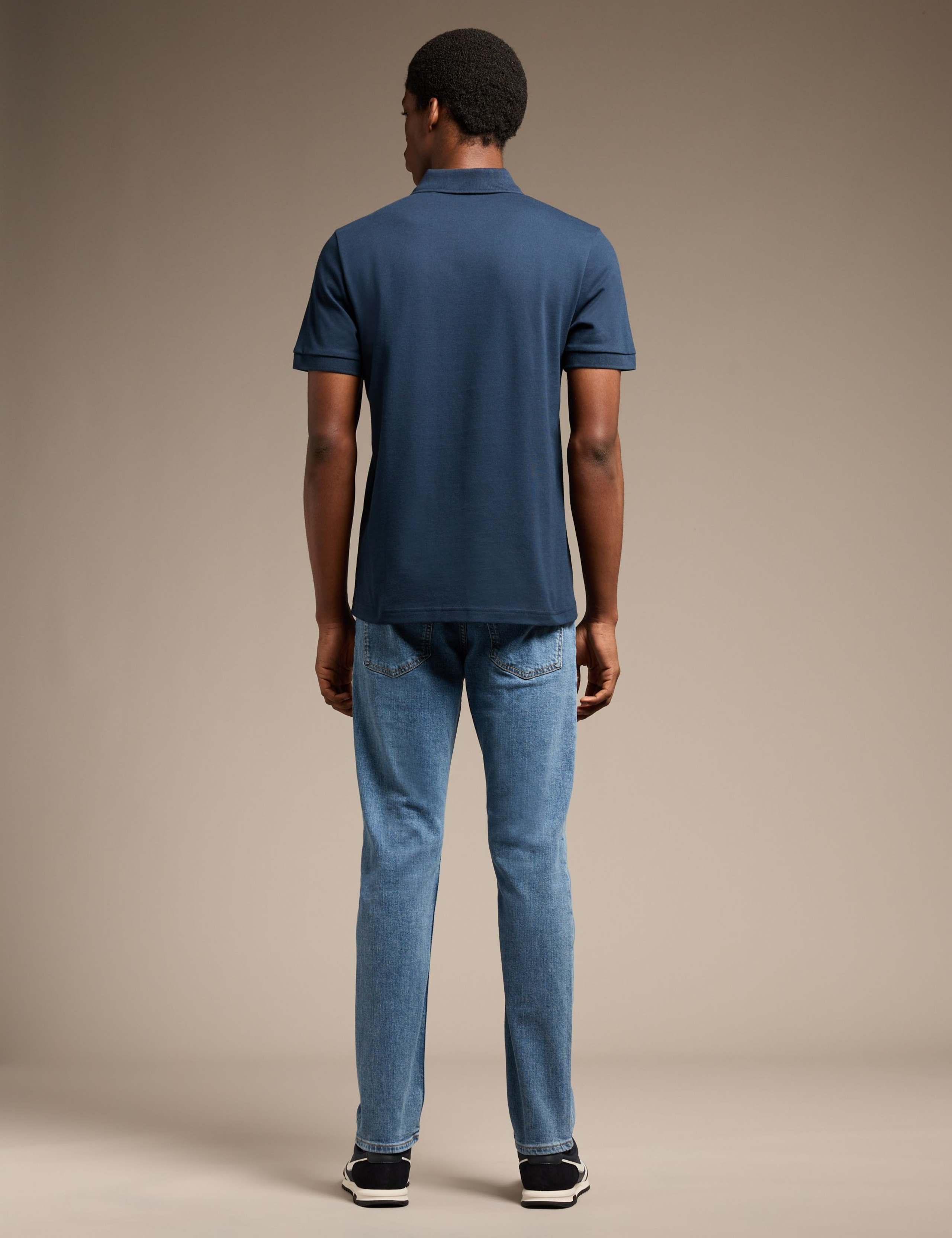 Cotton Rich Half Zip Polo Shirt 5 of 7