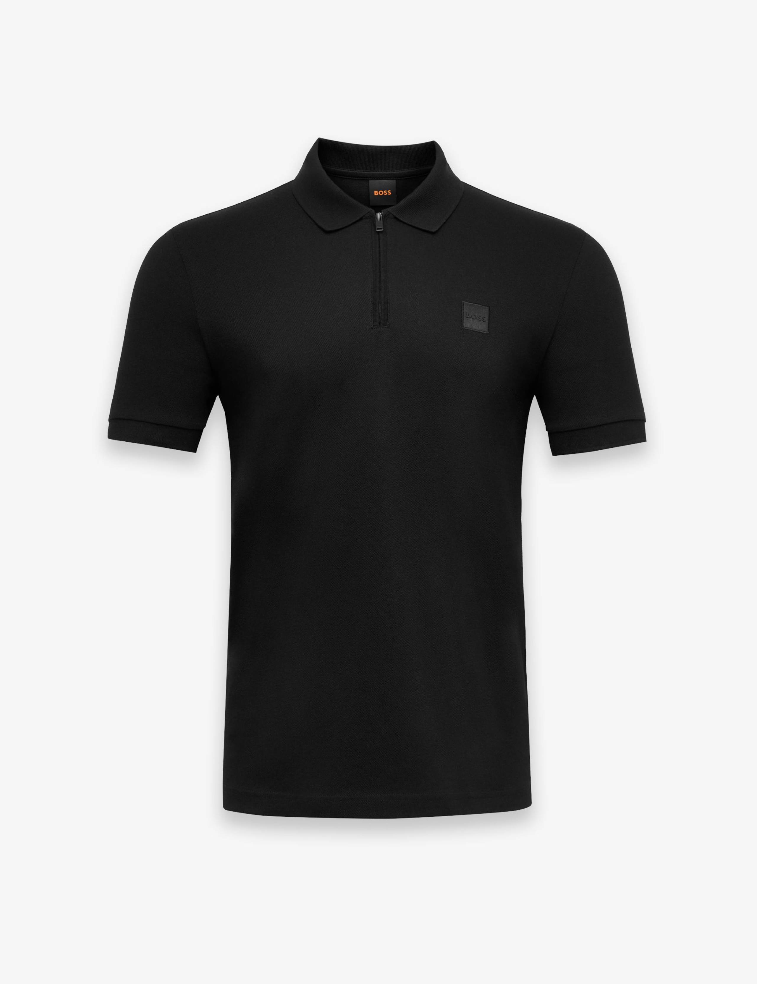 Cotton Rich Half Zip Polo Shirt 1 of 3
