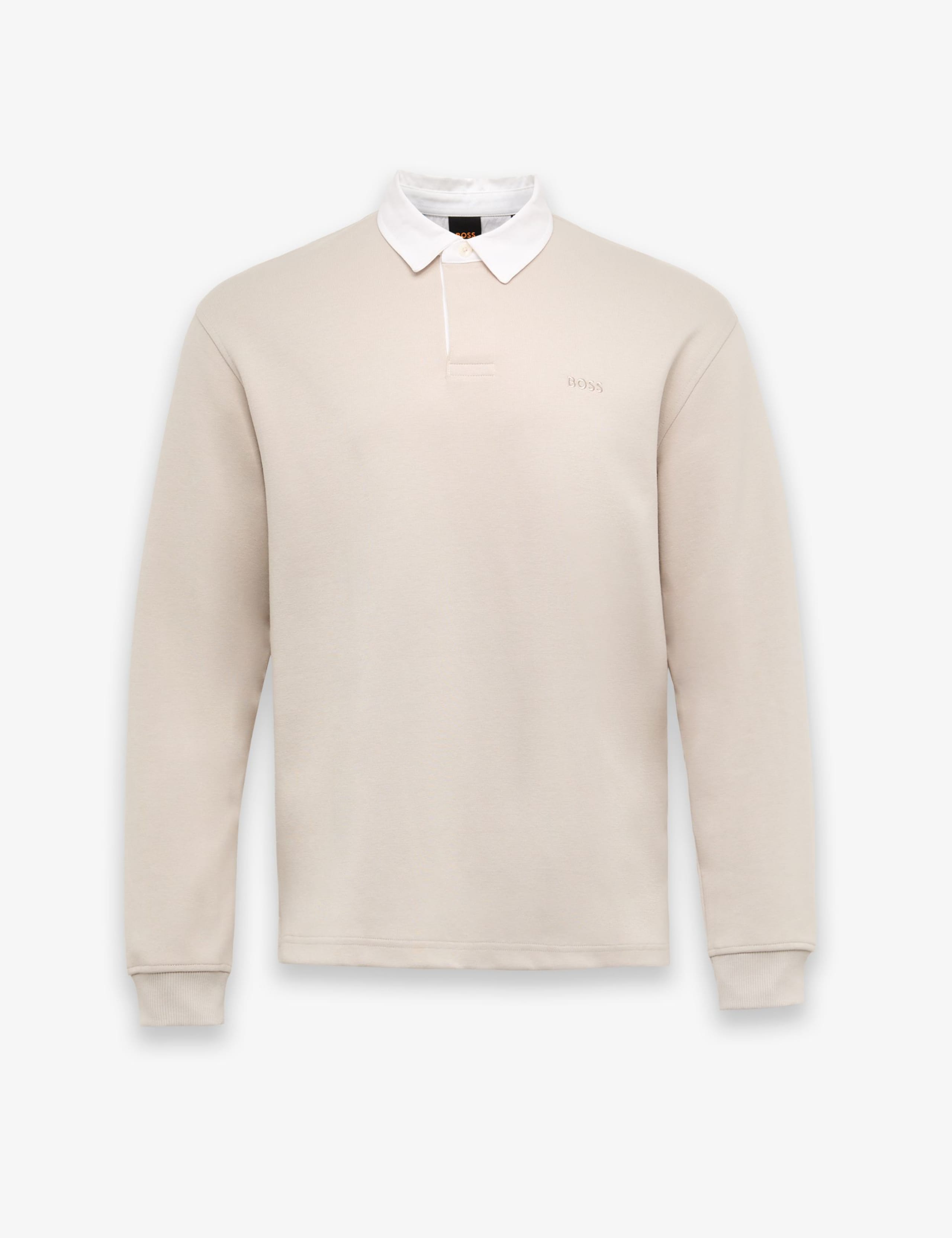 Cotton Rich Button Down Collar Rugby Shirt 1 of 3