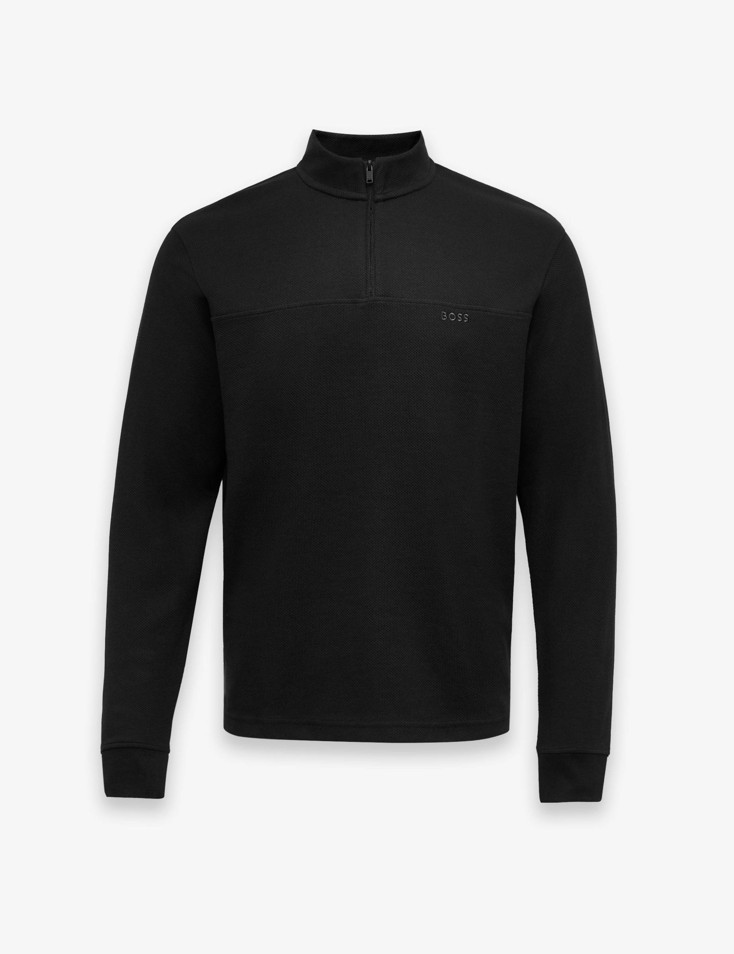 Cotton Rich Half Zip Sweatshirt 1 of 3