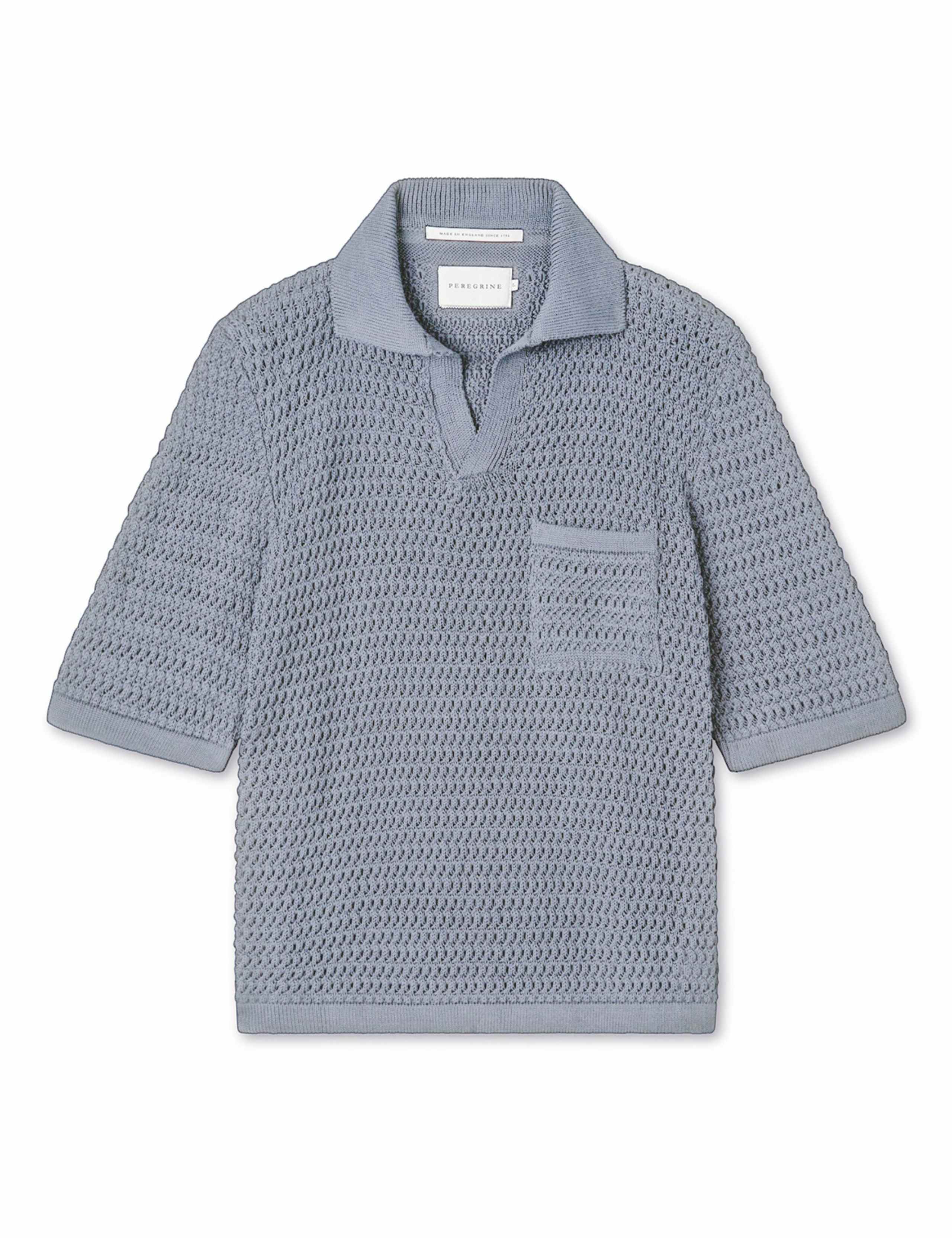 Pure Cotton Crochet Polo Shirt 2 of 6