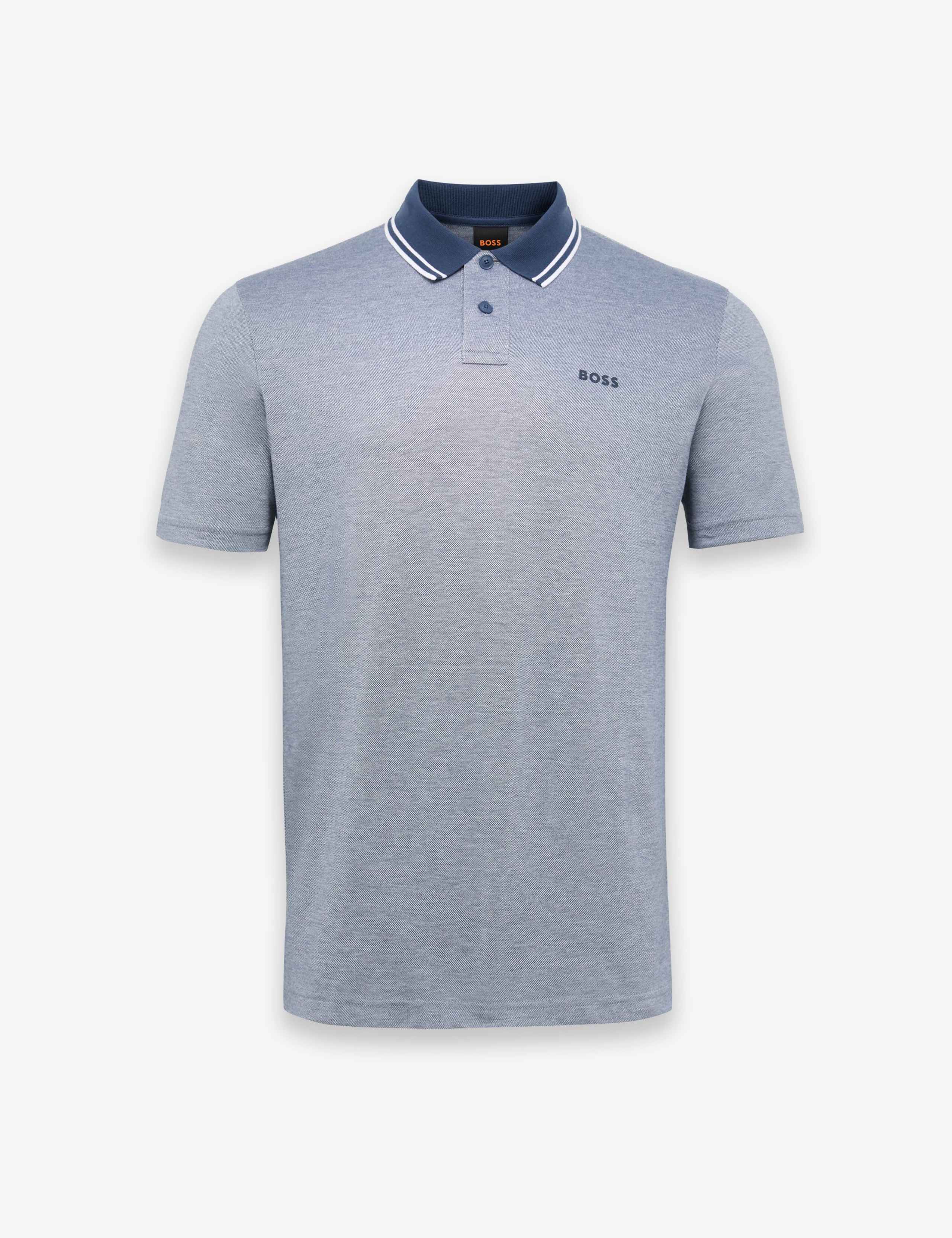 Pure Cotton Pique Tipped Collar Polo Shirt 1 of 3