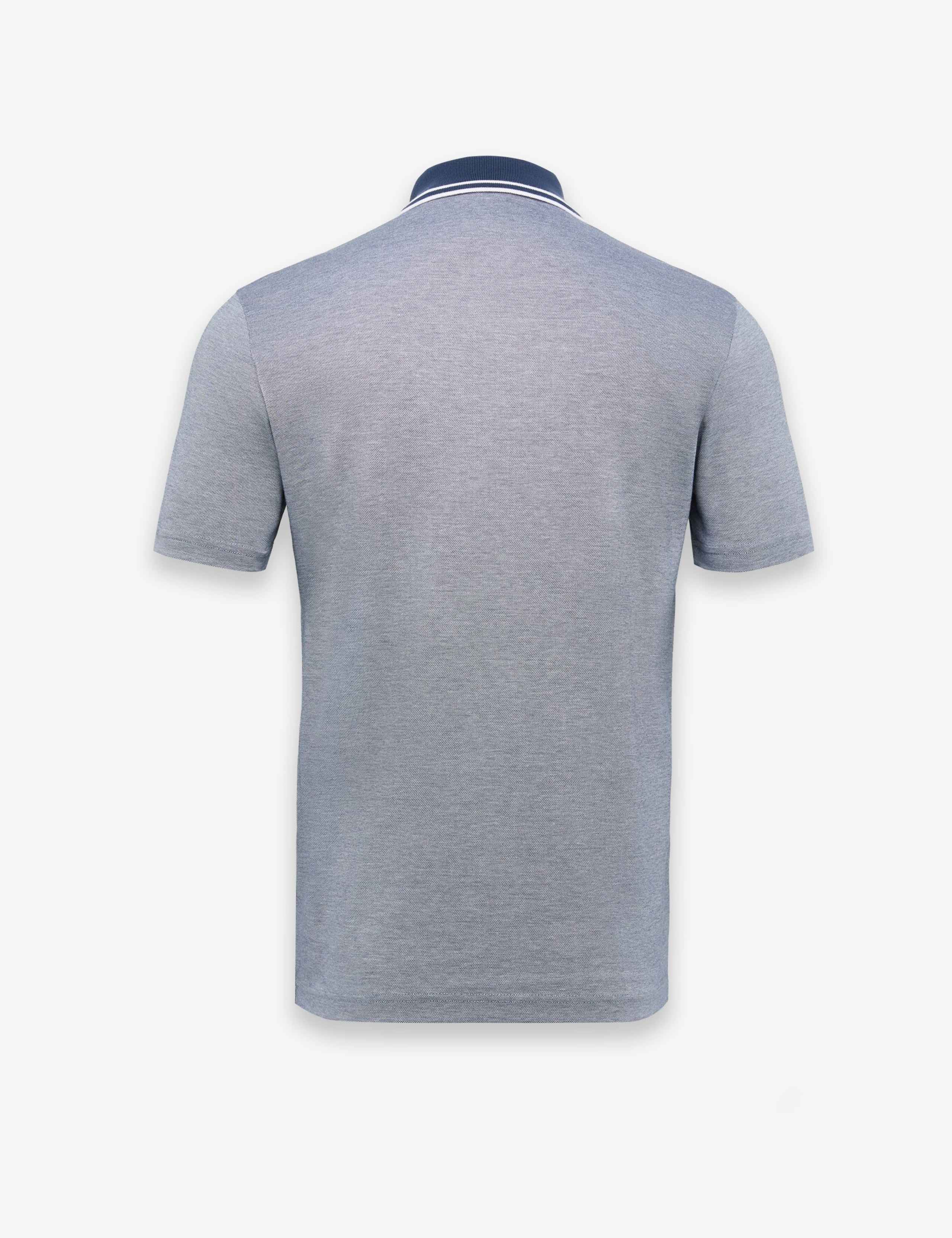 PeoxfordNew Pure Cotton Pique Tipped Collar Polo Shirt 2 of 3