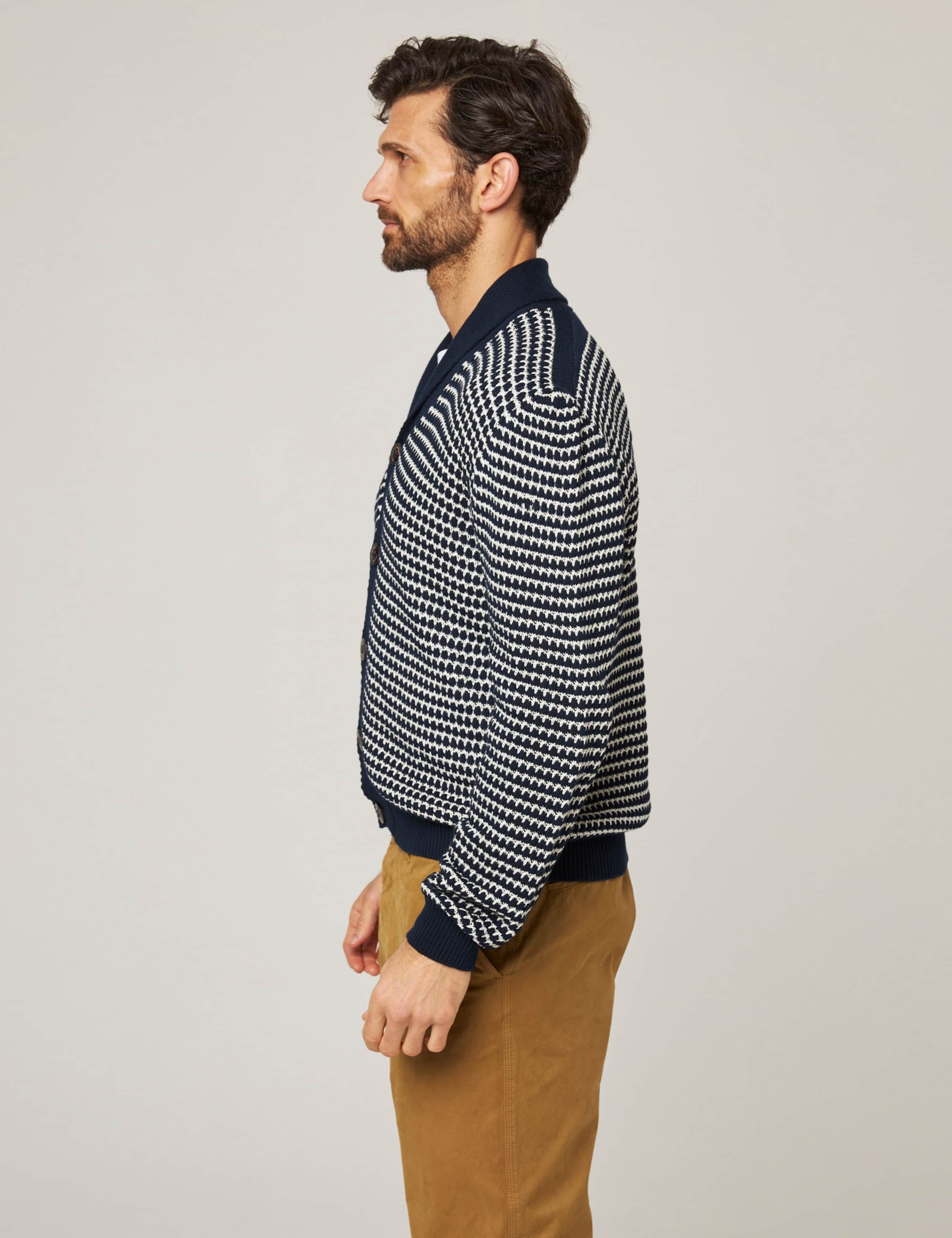 Pure Cotton Striped Cardigan 5 of 6