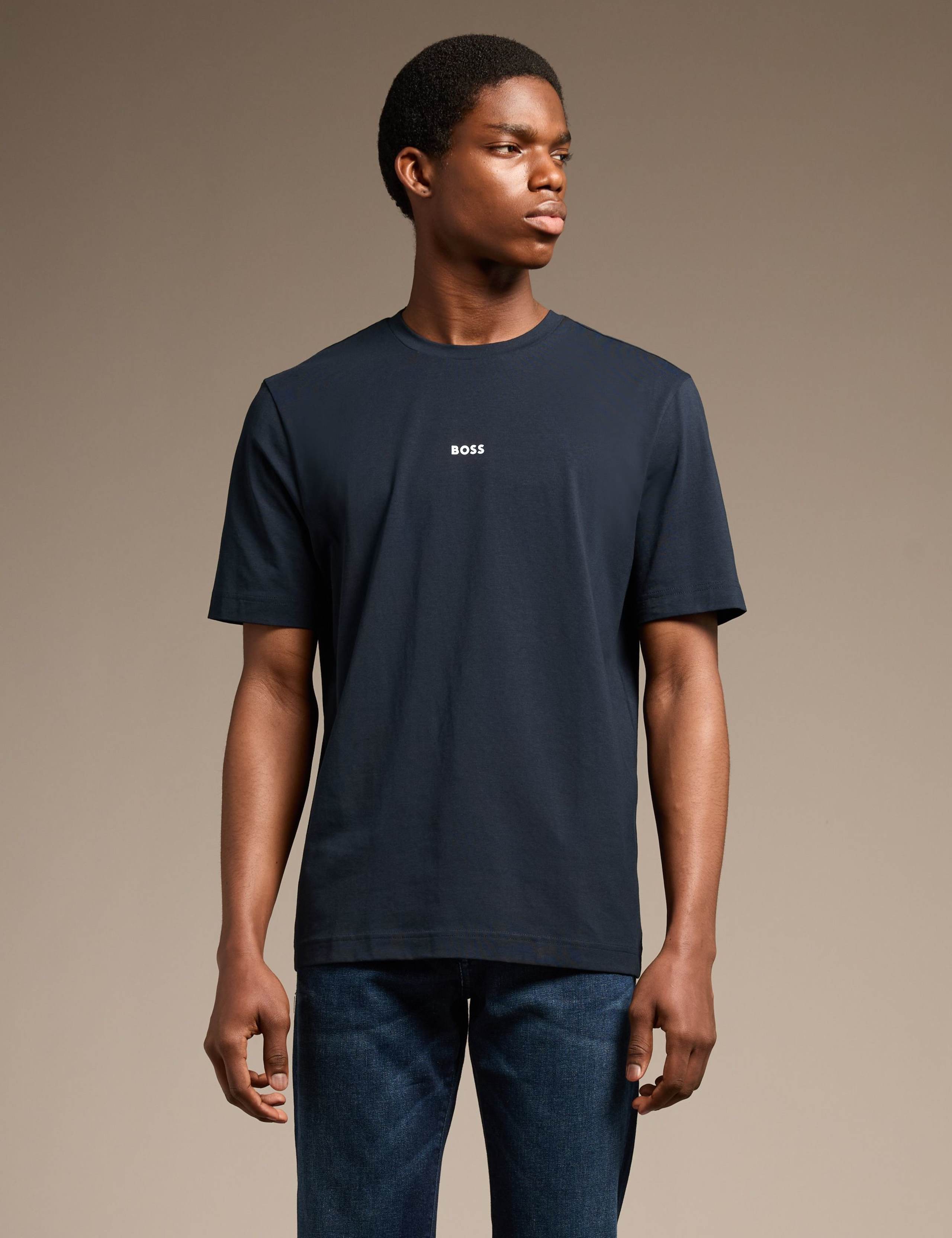 Cotton Rich Logo T-Shirt 1 of 7