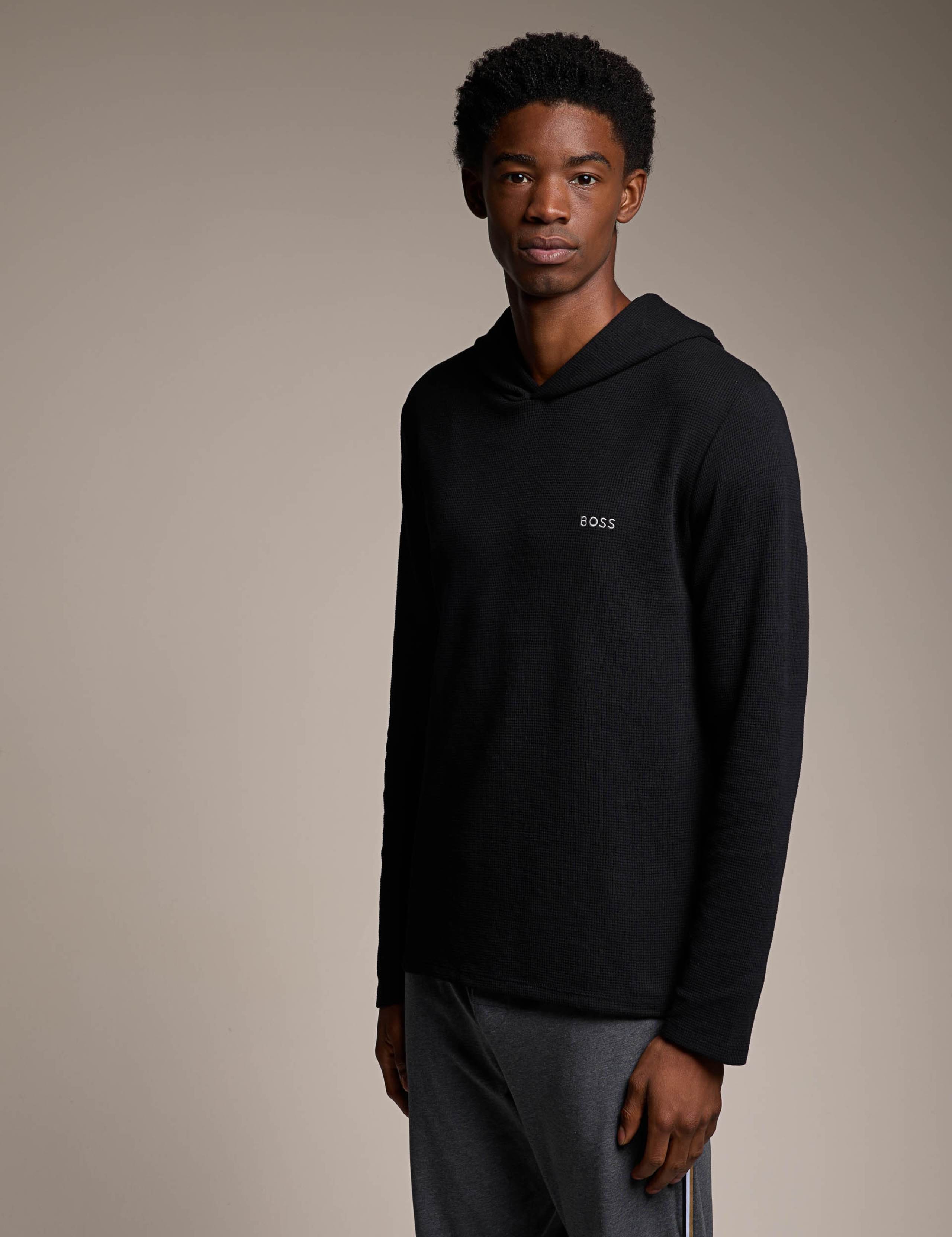 Cotton Rich Waffle Long Sleeve T-Shirt 3 of 5