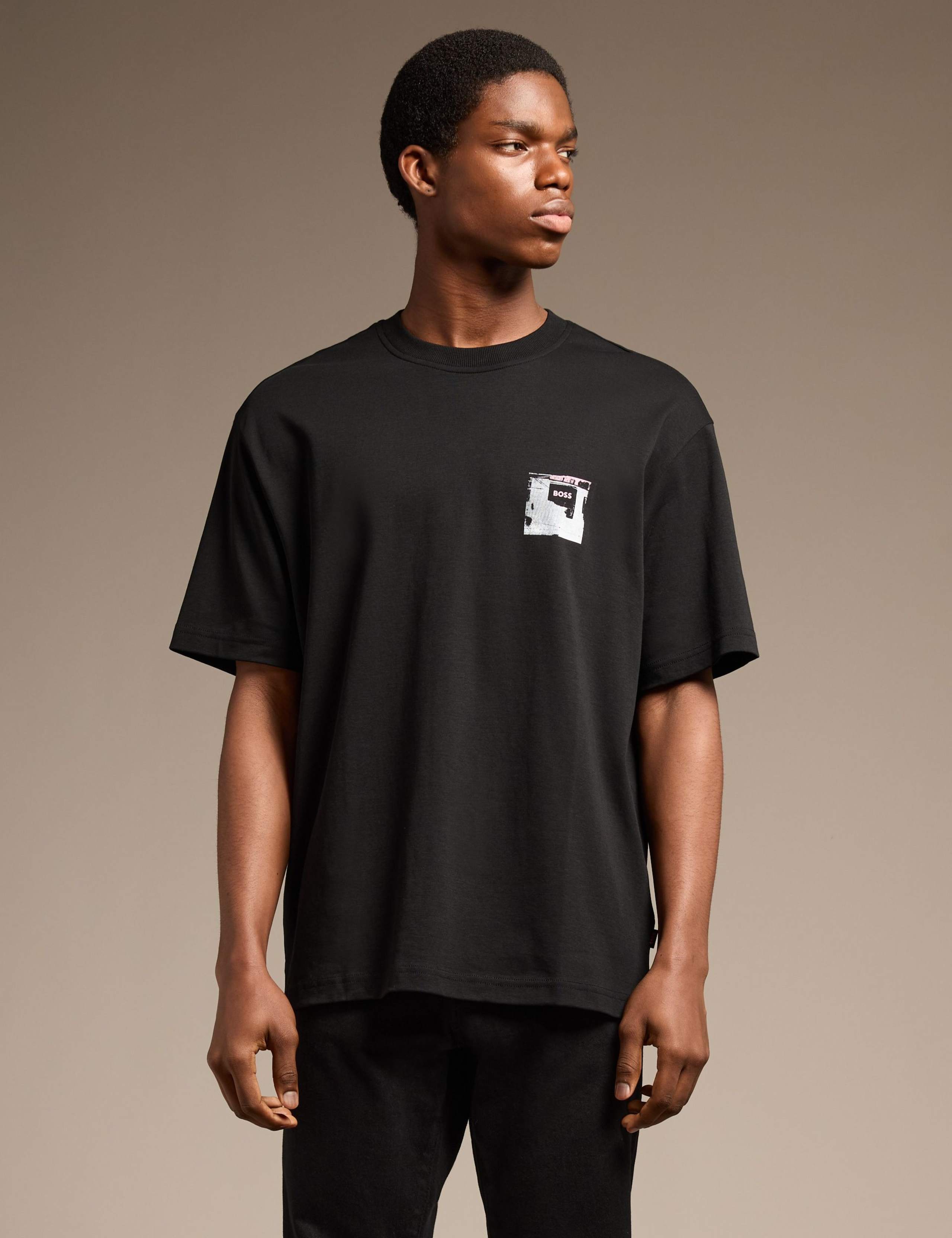 Pure Cotton Crew Neck Graphic T-Shirt 1 of 8