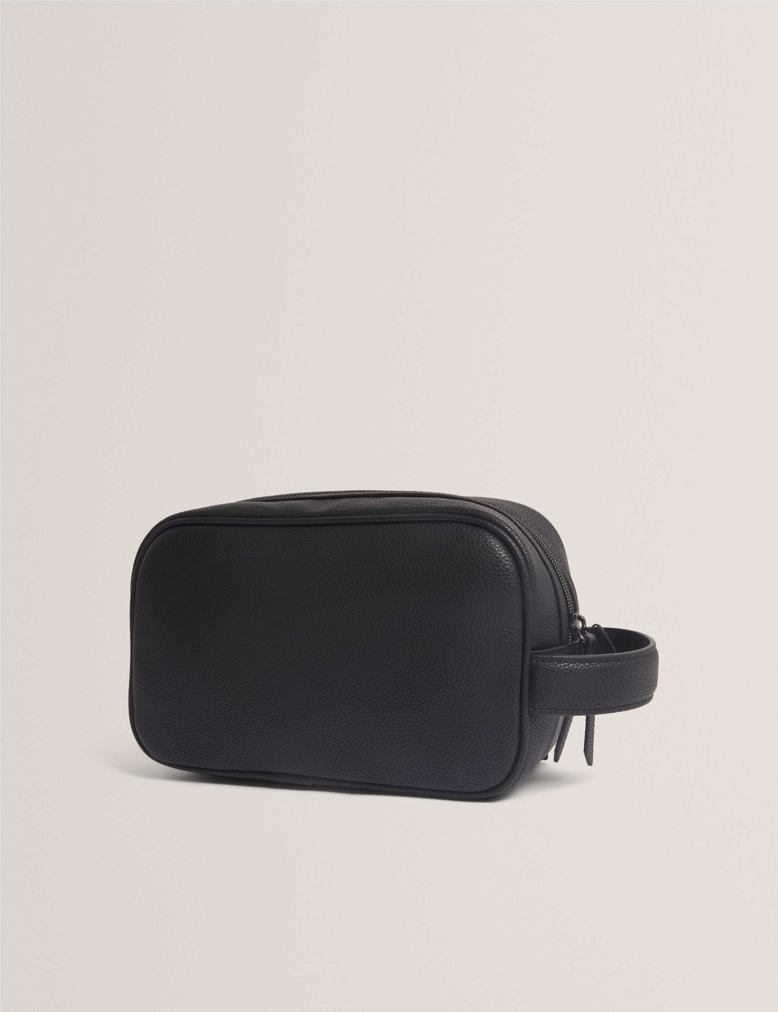Faux Leather Brogue Detail Wash Bag 3 of 4