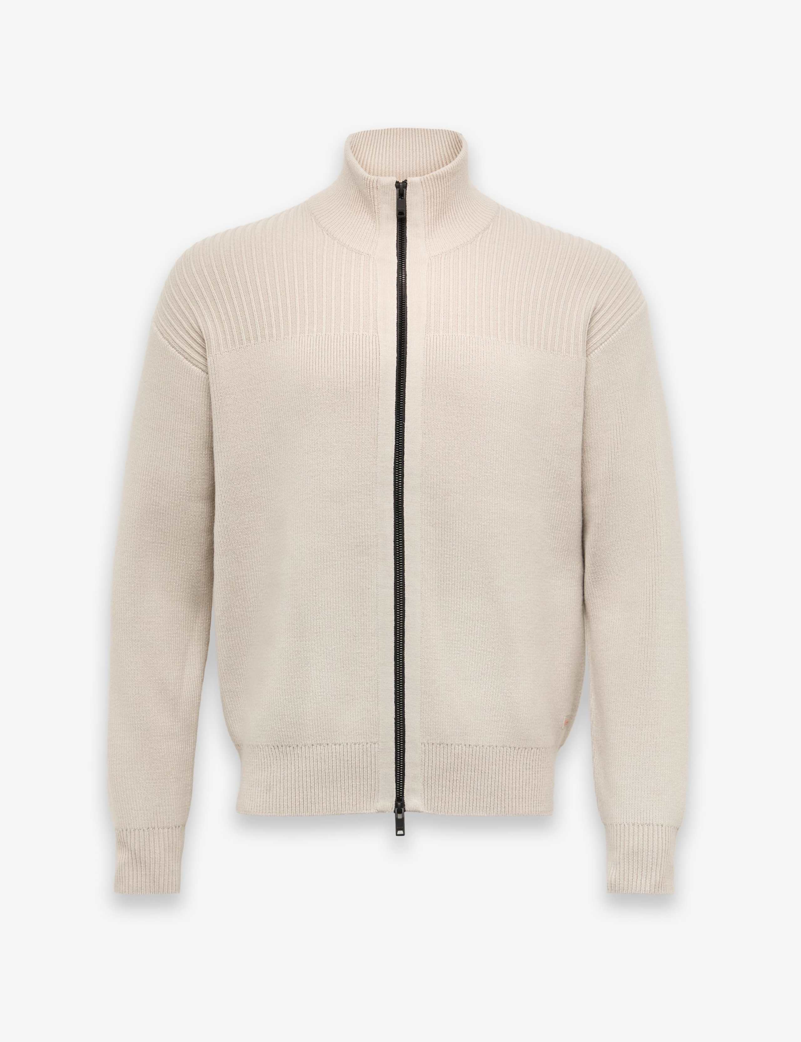 Kratalo Wool Blend Funnel Neck Zip Up Jumper 1 of 3