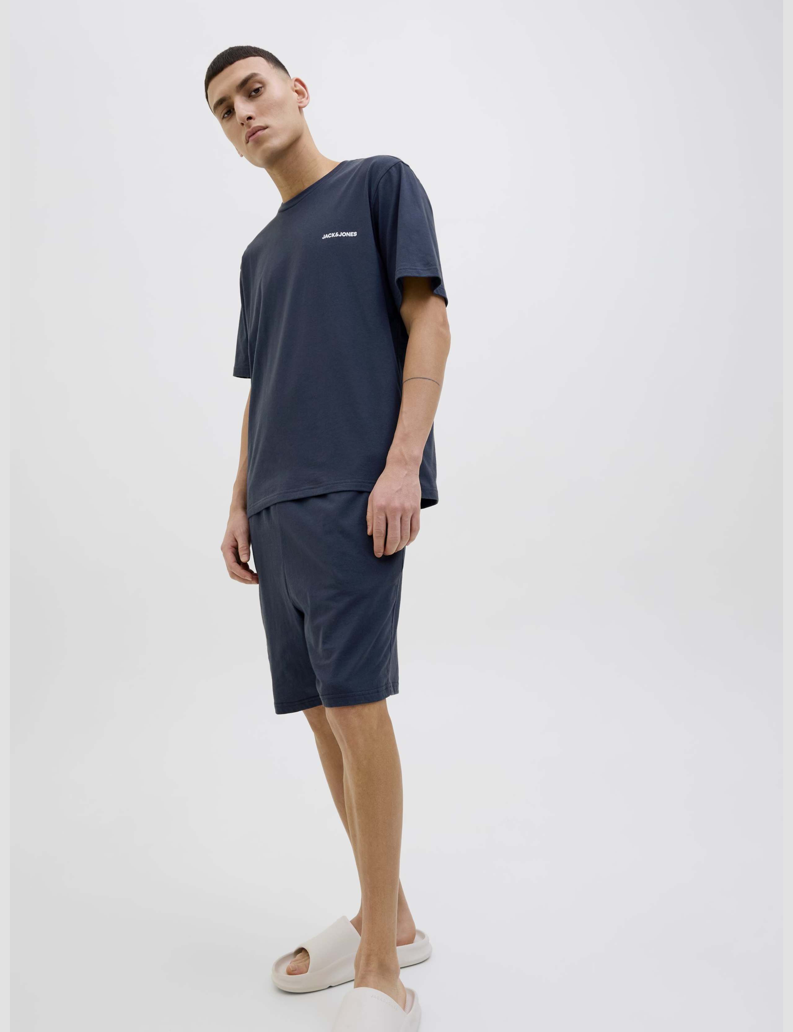 Cotton Rich Elasticated Pyjama Set 2 of 4