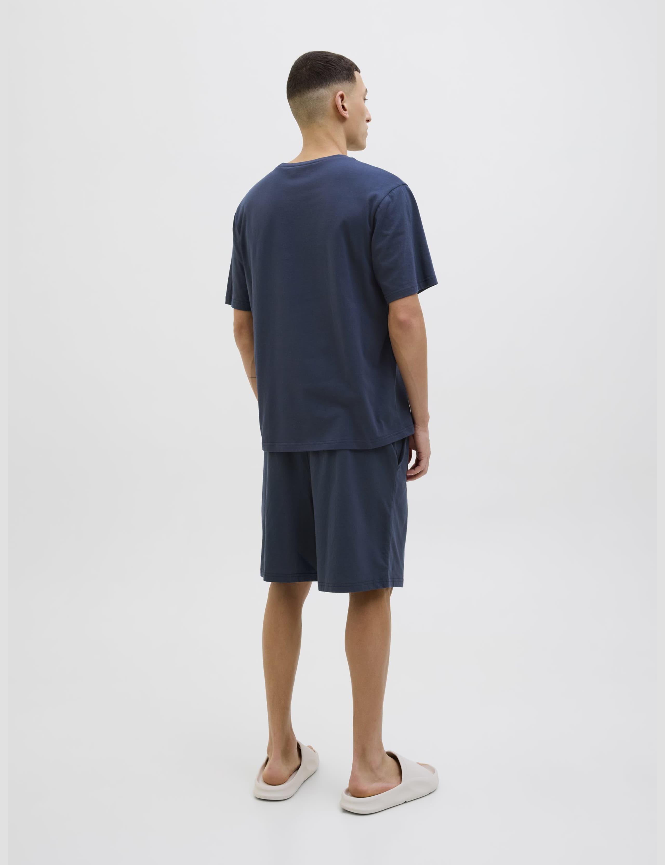 Cotton Rich Elasticated Pyjama Set 3 of 4