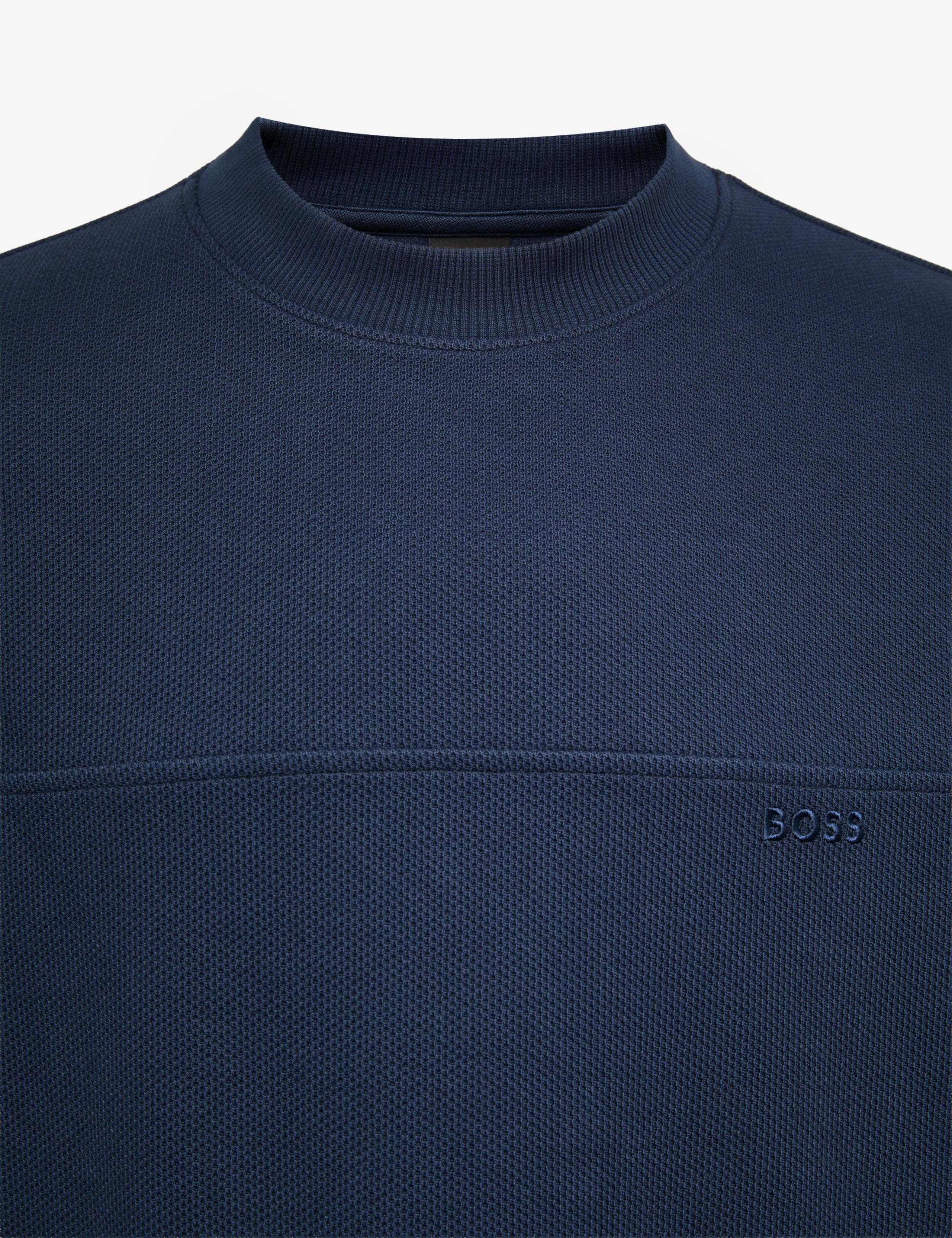 Cotton Rich Textured Crew Neck Jumper 2 of 3