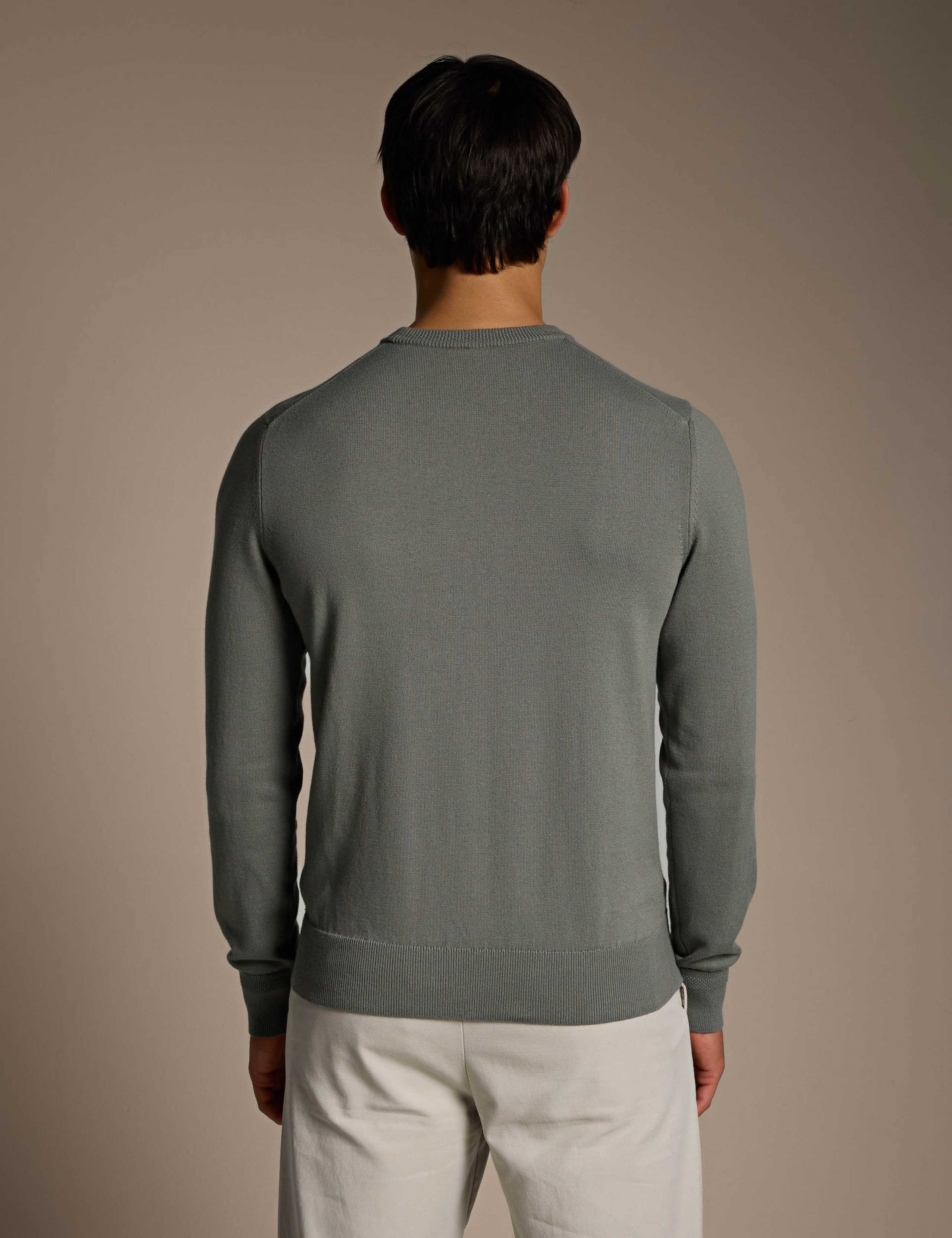 Kanovano Cotton Rich Crew Neck Jumper with Cashmere 3 of 4