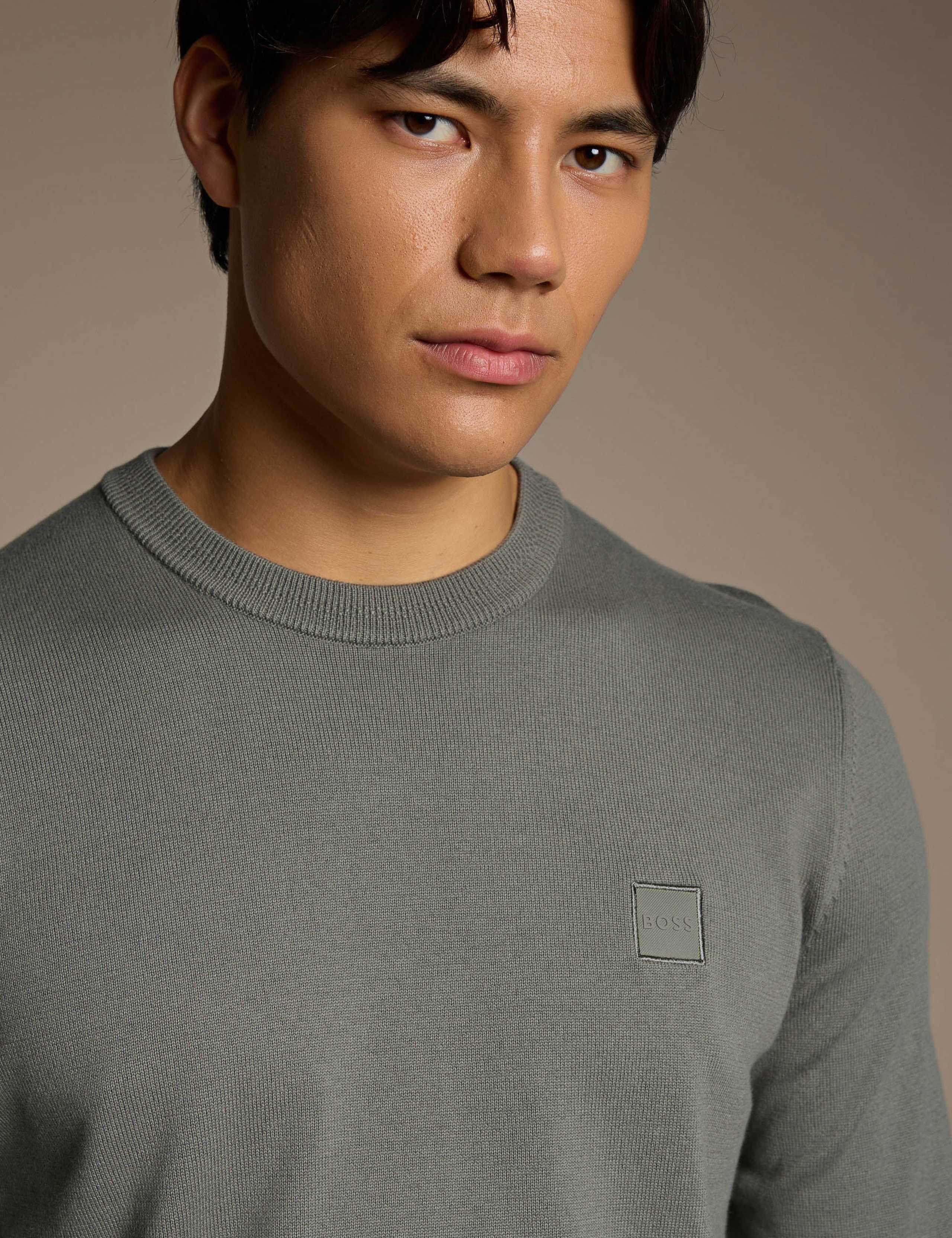 Kanovano Cotton Rich Crew Neck Jumper with Cashmere 4 of 4
