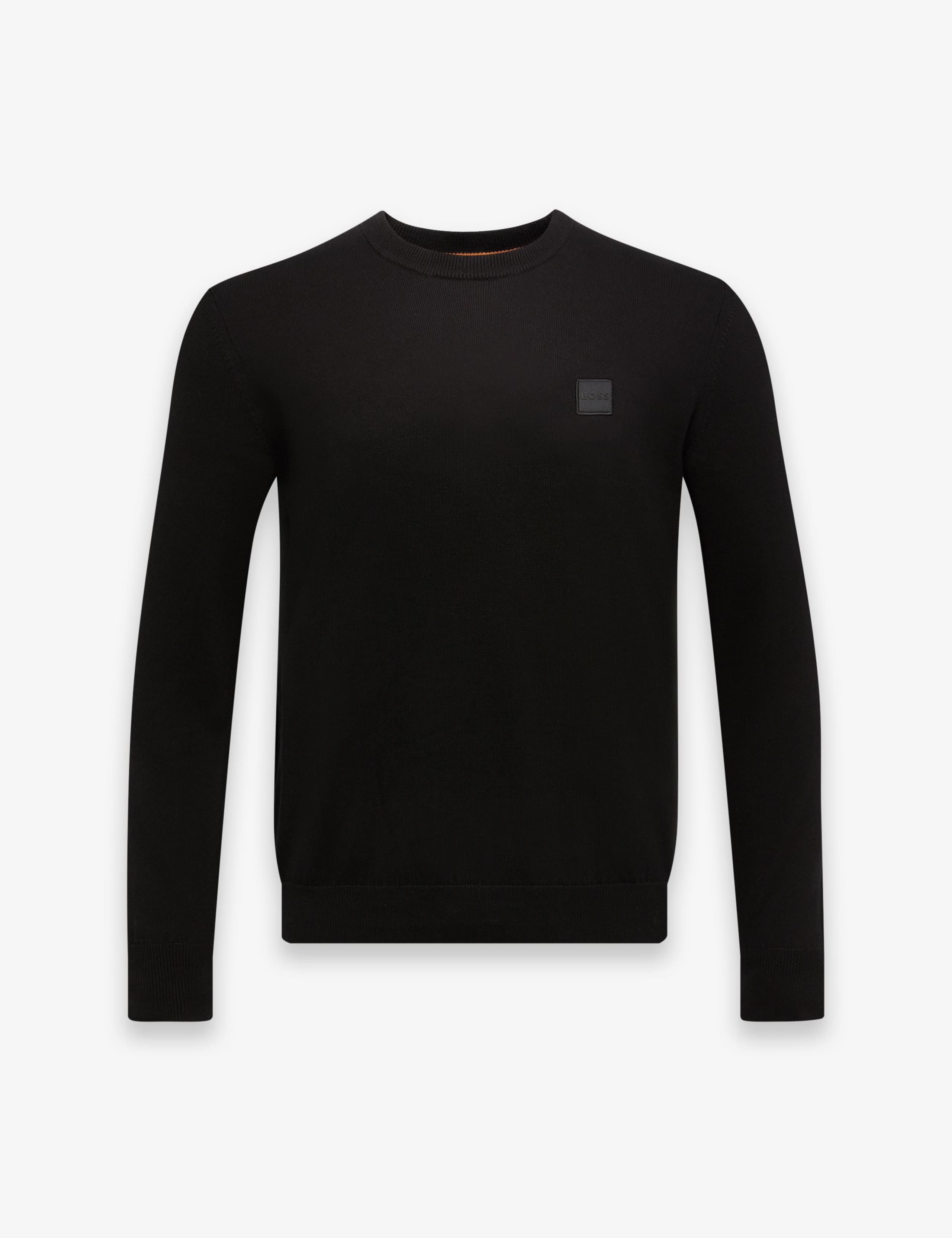 Cotton Rich Crew Neck Jumper with Cashmere 2 of 7