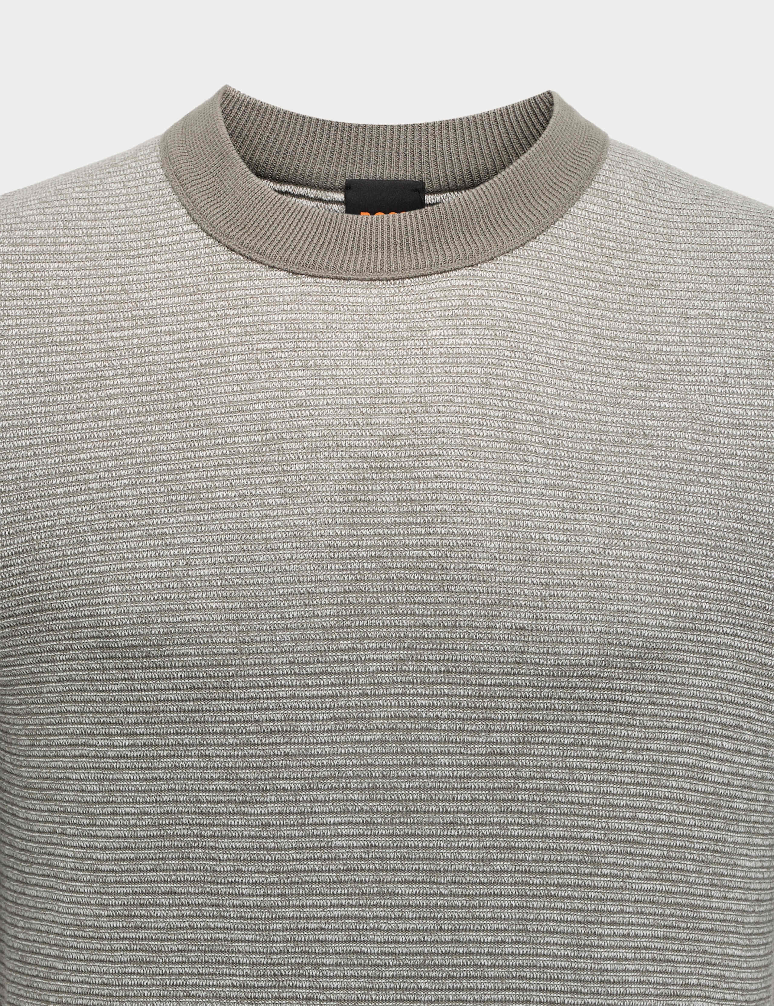 Cotton Rich Textured Crew Neck Jumper 2 of 3