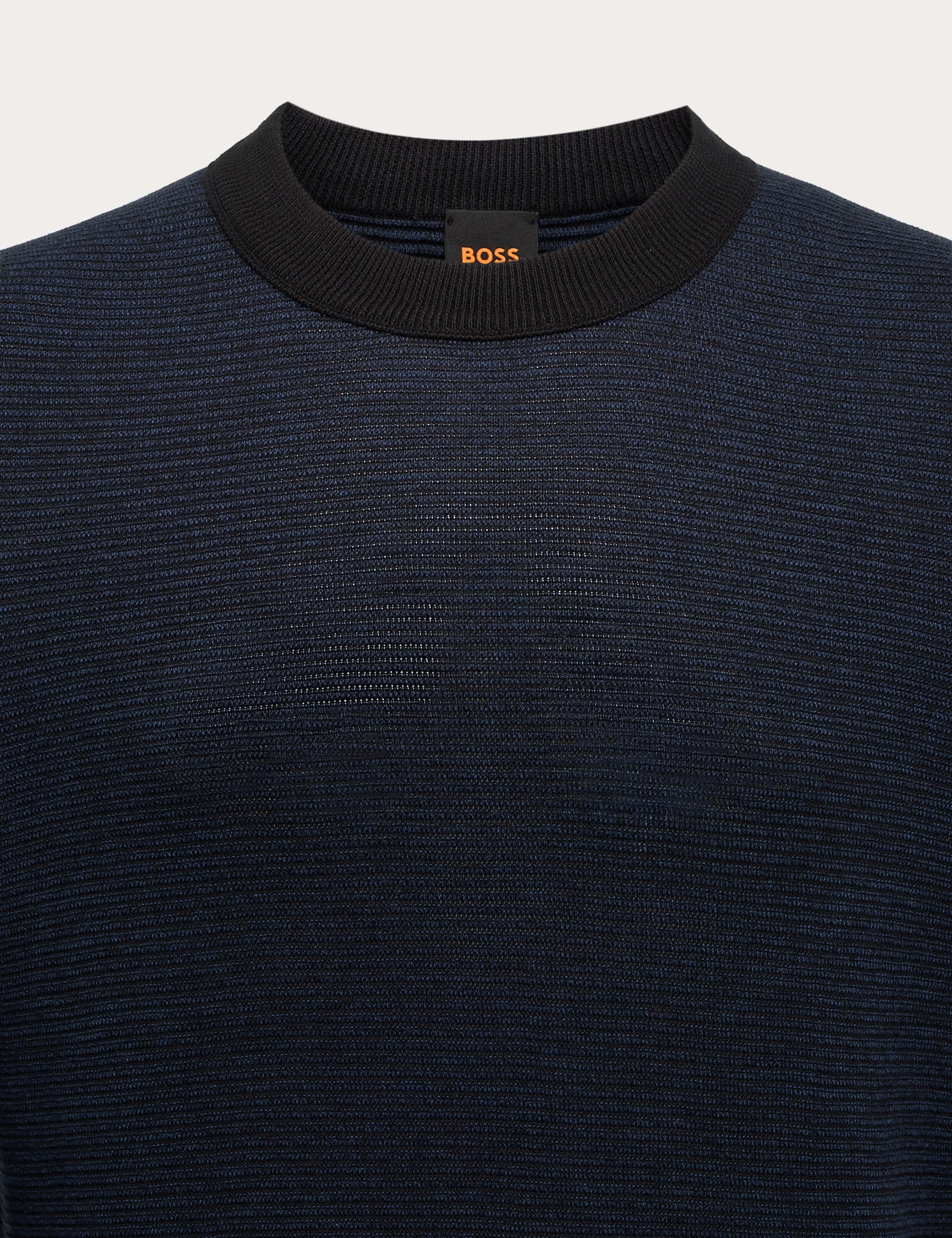 Cotton Rich Textured Crew Neck Jumper 3 of 3