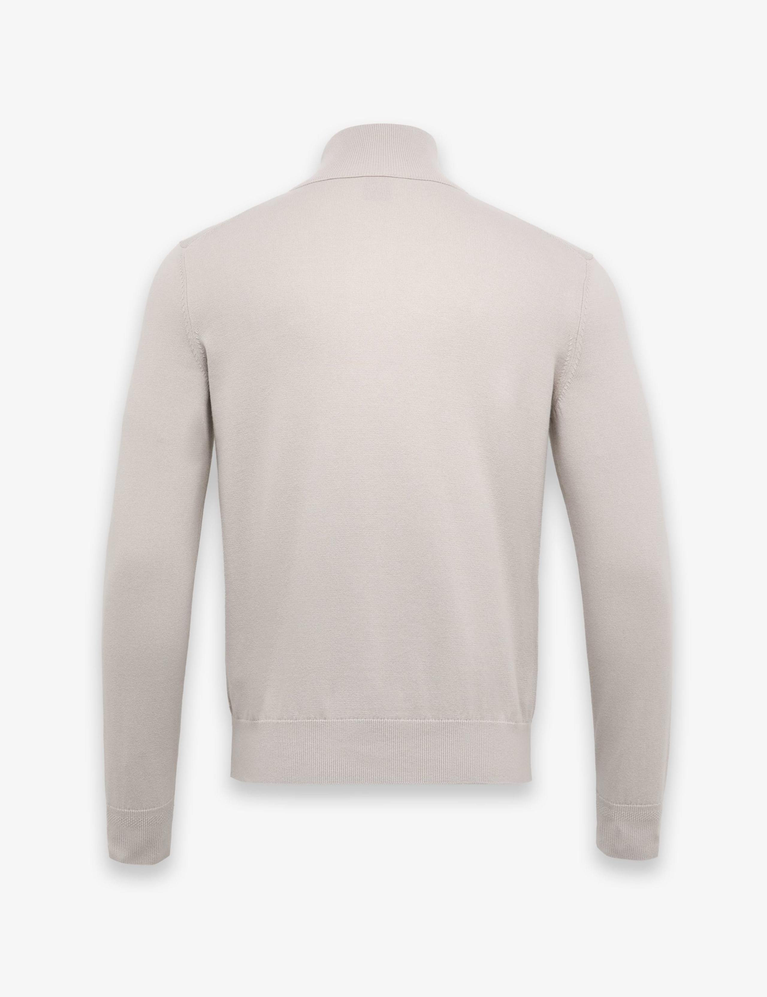 Cotton Rich Half Zip Jumper with Cashmere 2 of 3