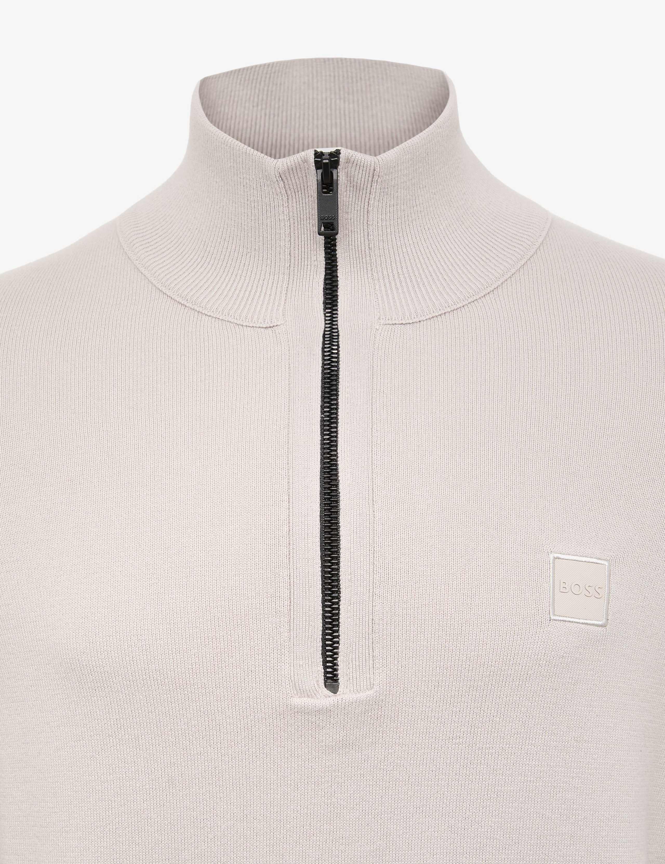 Cotton Rich Half Zip Jumper with Cashmere 3 of 3