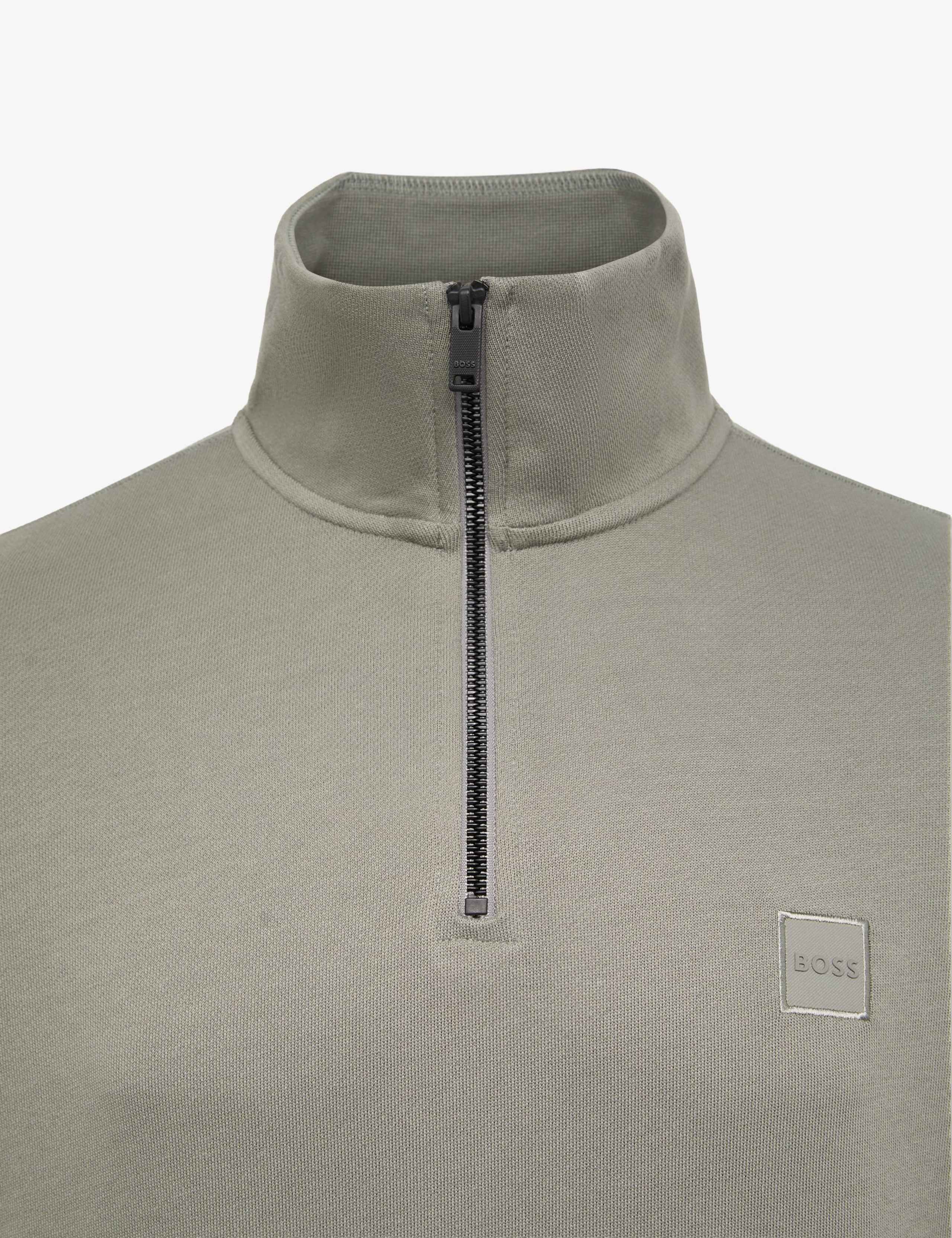 Pure Cotton Funnel Neck Half Zip Sweatshirt 2 of 3