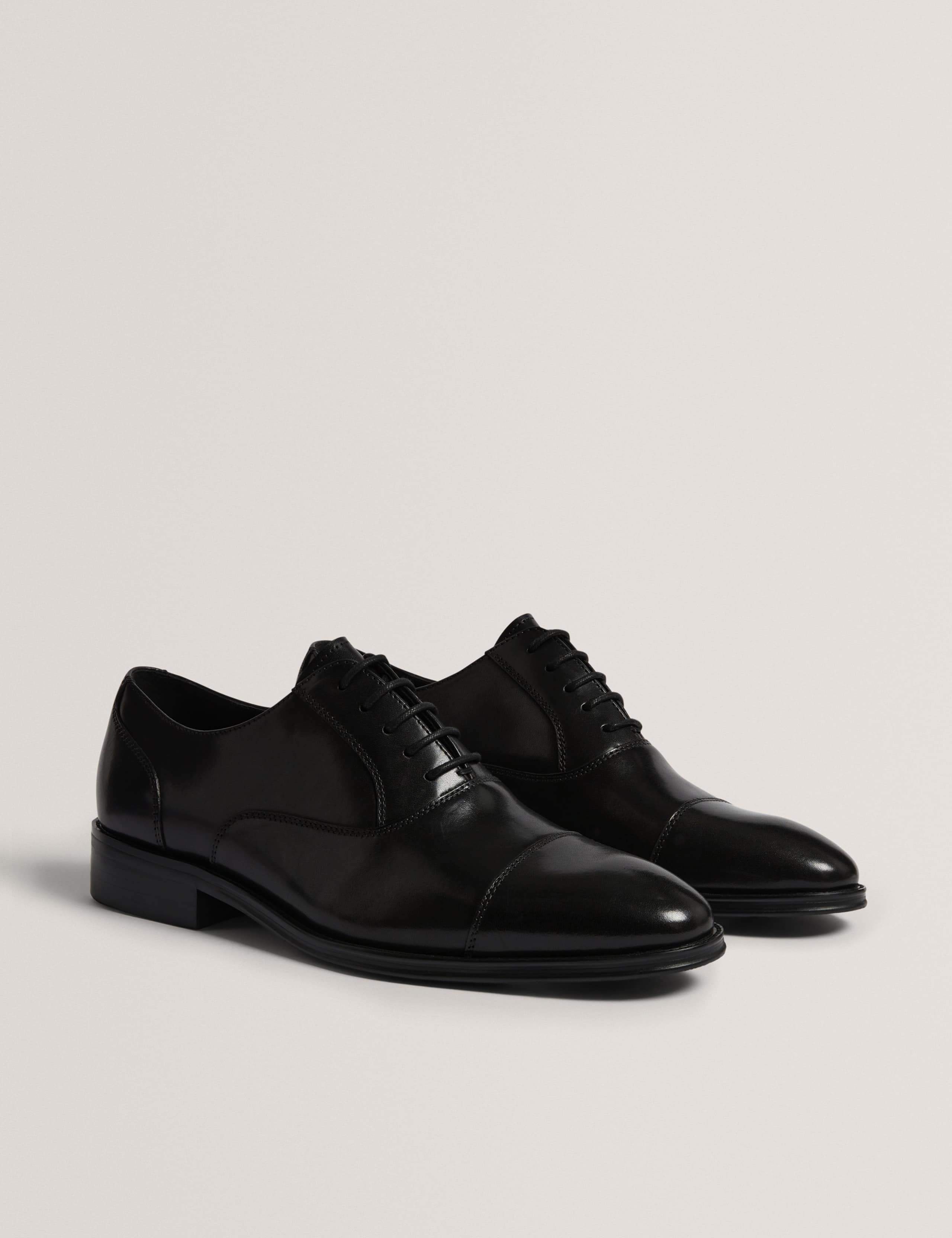 Leather Toe Cap Oxford Shoes 2 of 4