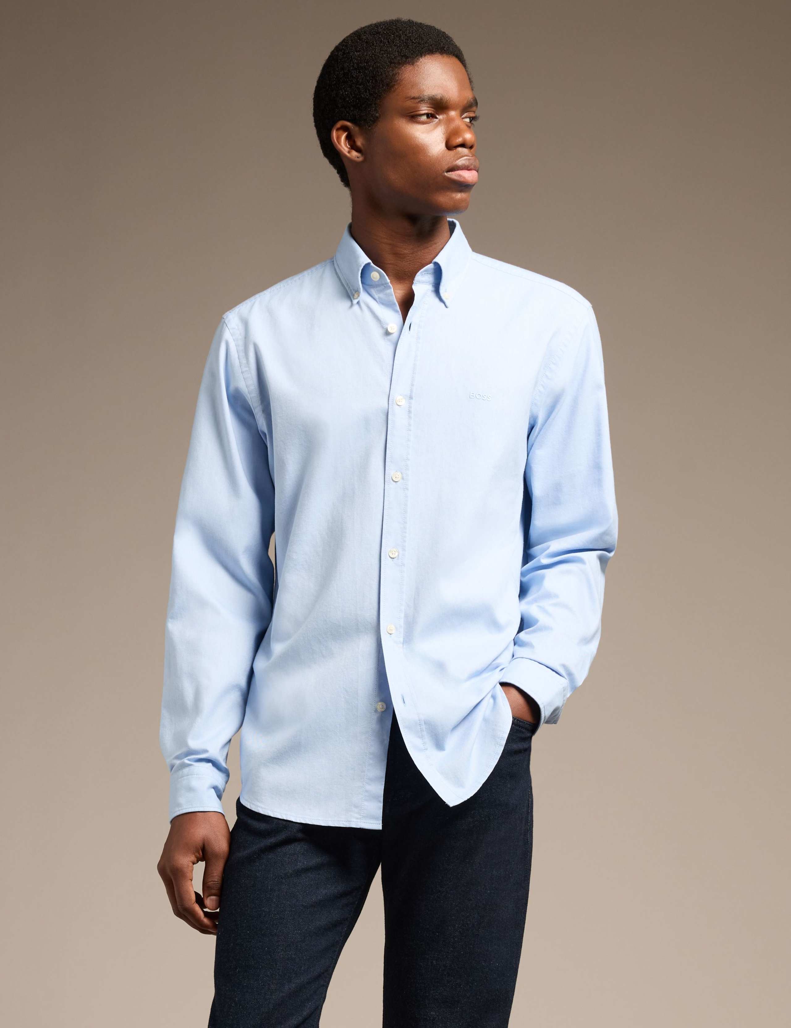 Regular Fit Pure Cotton Oxford Shirt 1 of 8