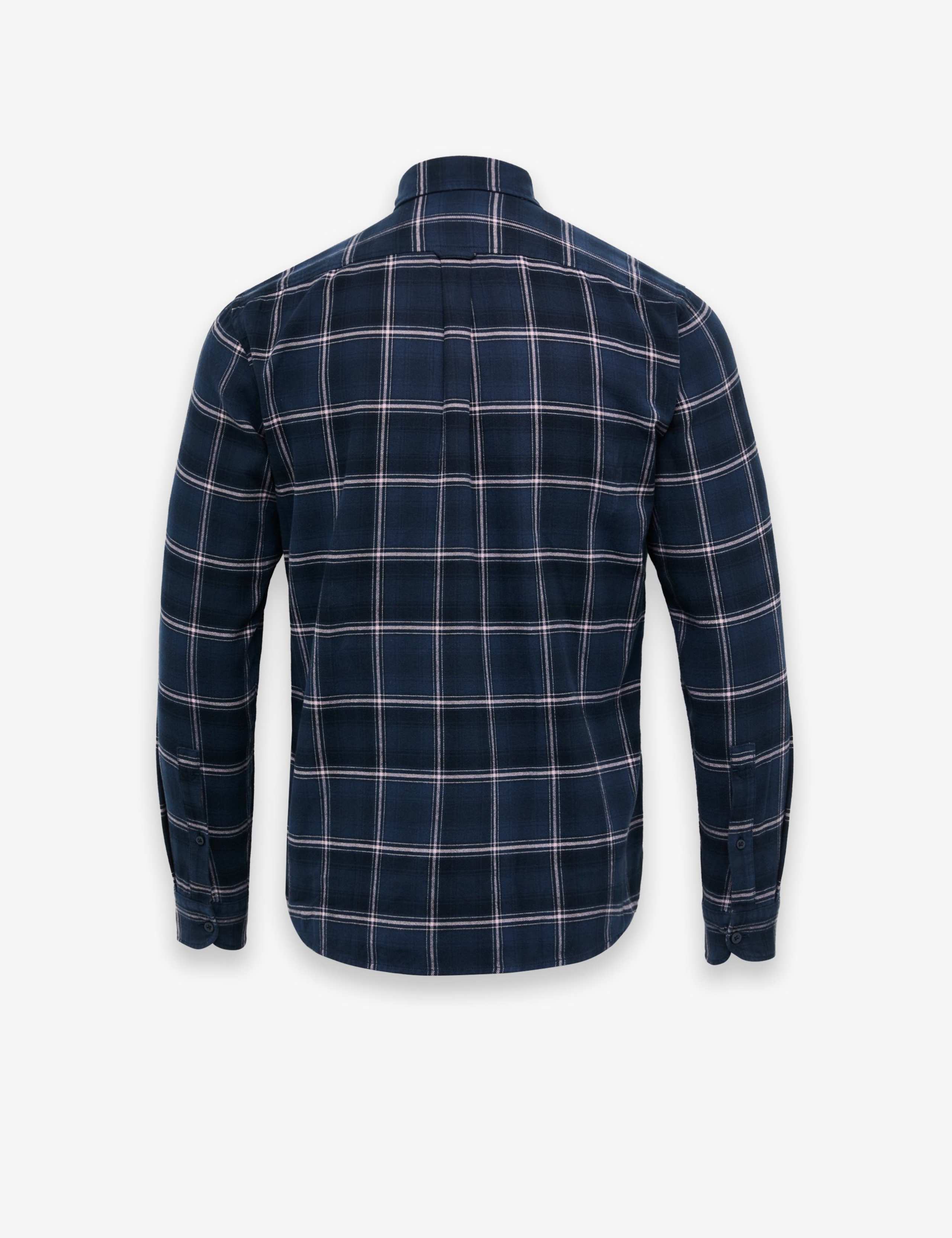 Regular Fit Pure Cotton Checked Flannel 3 of 3