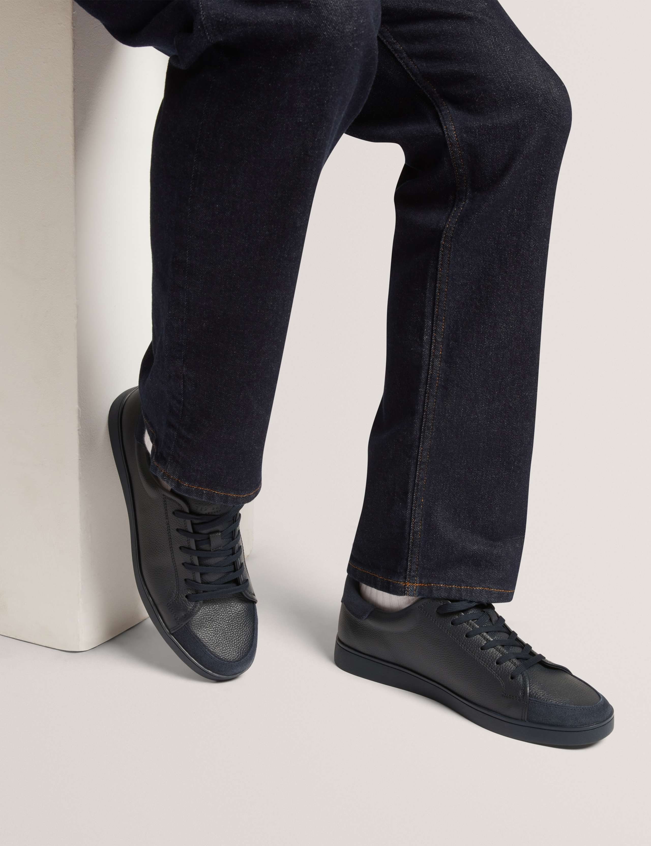 Leather Lace Up Trainers 2 of 4