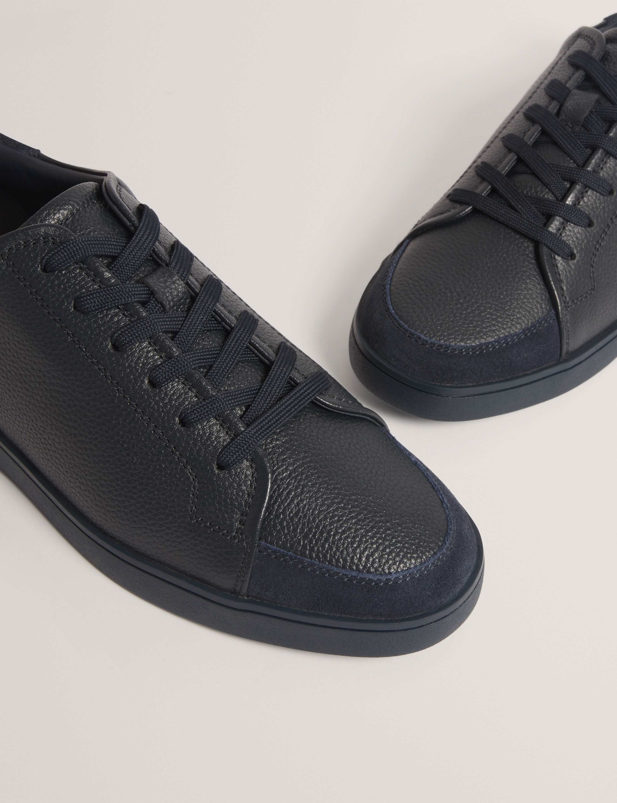 Leather Lace Up Trainers 3 of 4