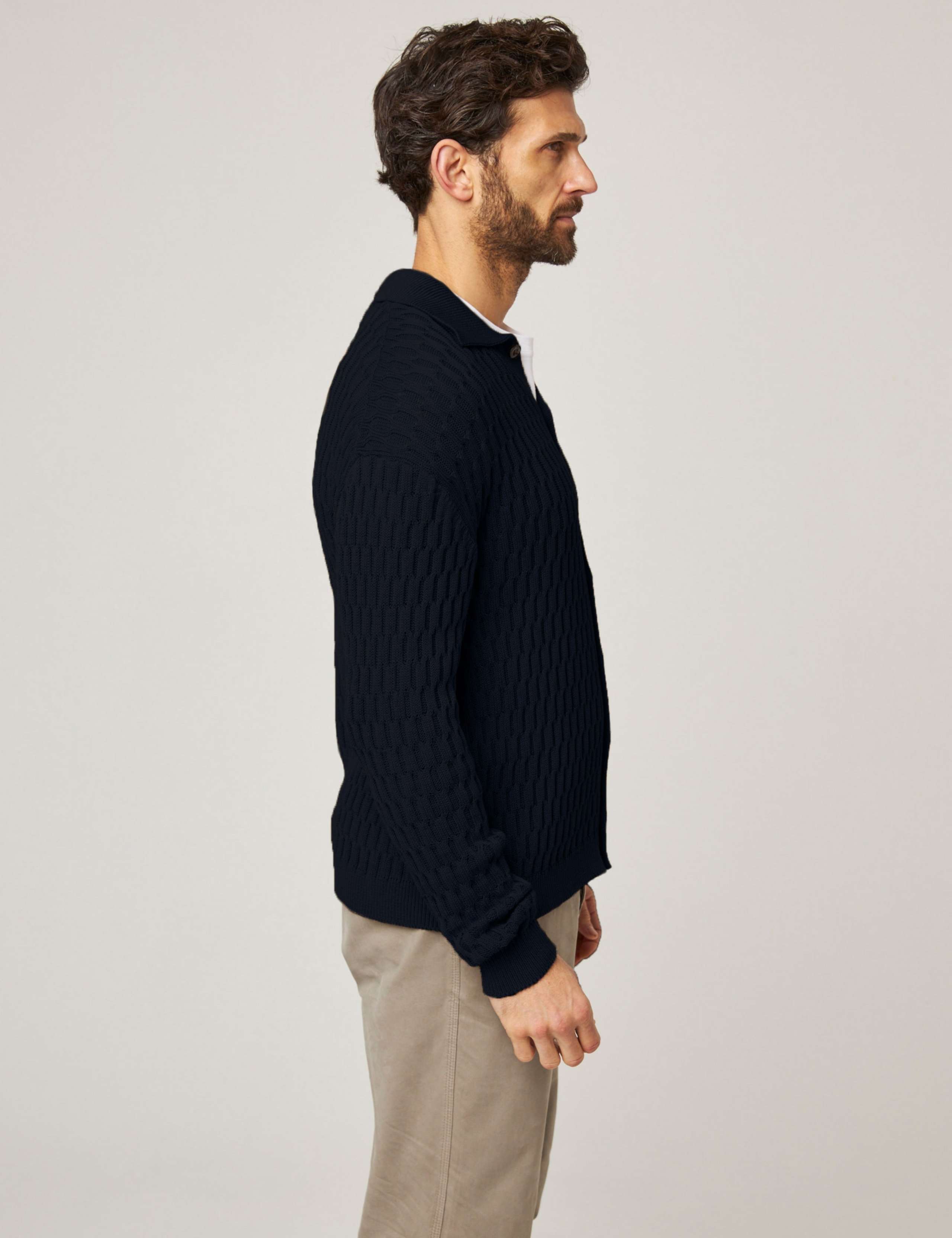 Pure Cotton Collared Cardigan 5 of 6